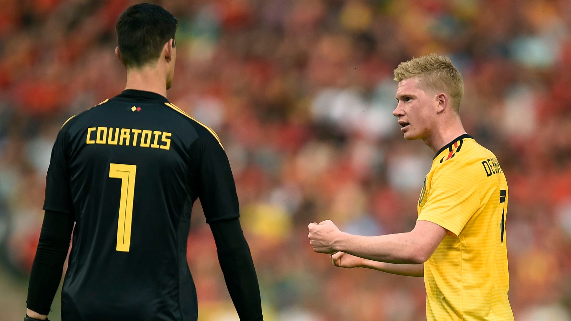 Thibault Courtois Kevin de Bruyne Belgium Belgien