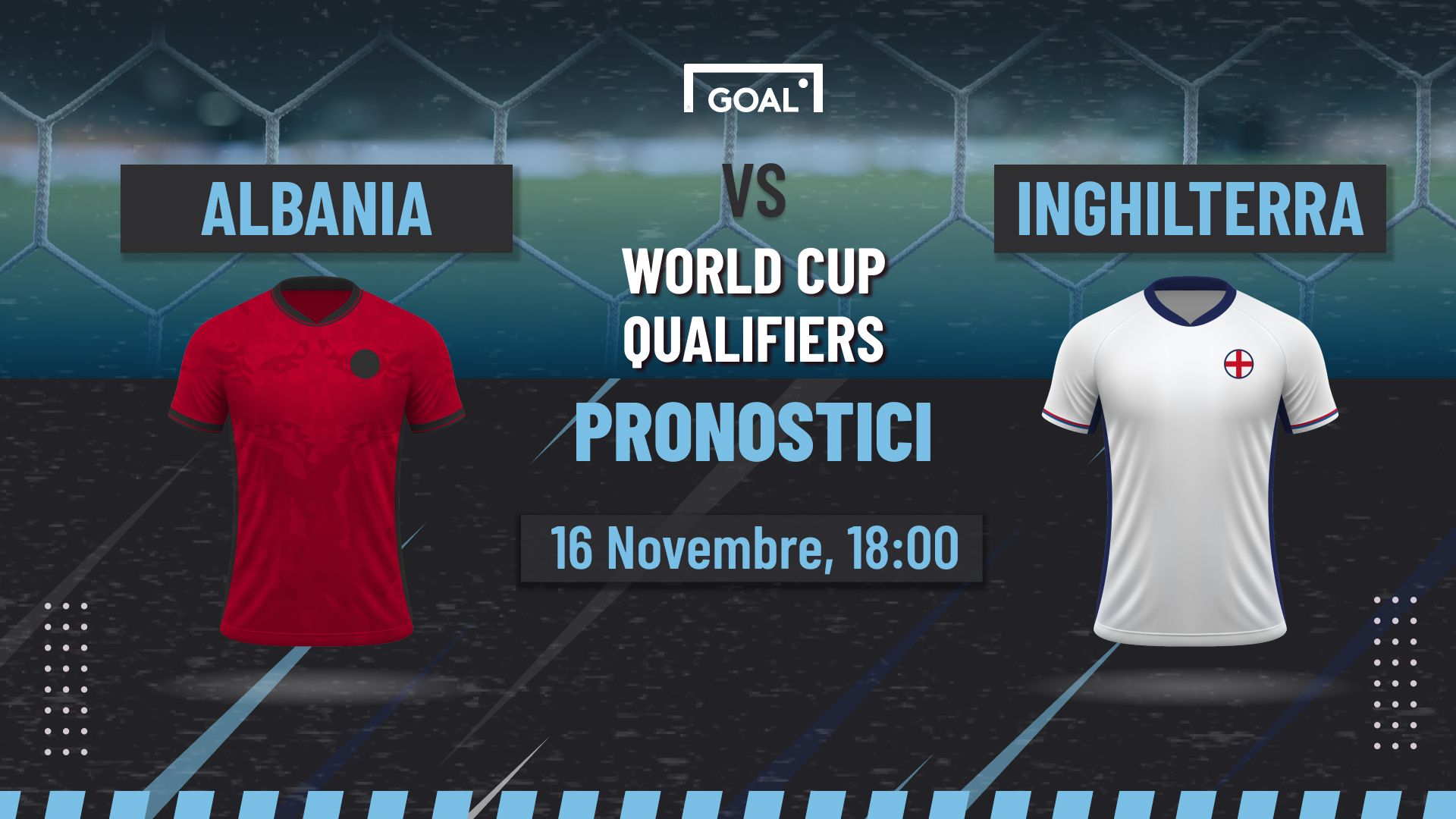 pronostici Albania - Inghilterra
