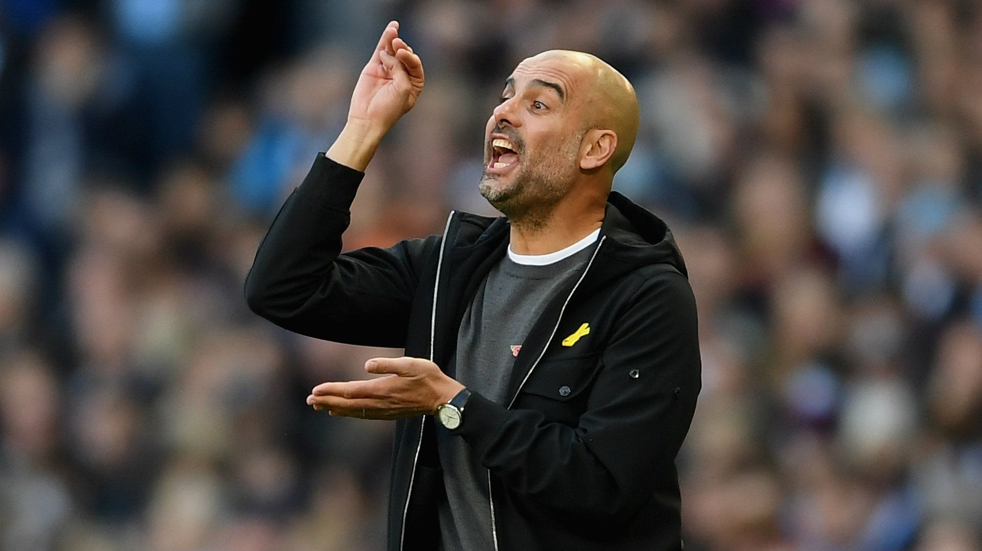 Pep Guardiola, Man City v Arsenal 17/18