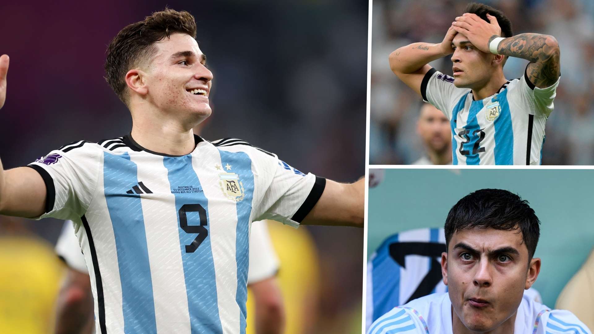 Julian Alvarez Lautaro Martinez Dybala
