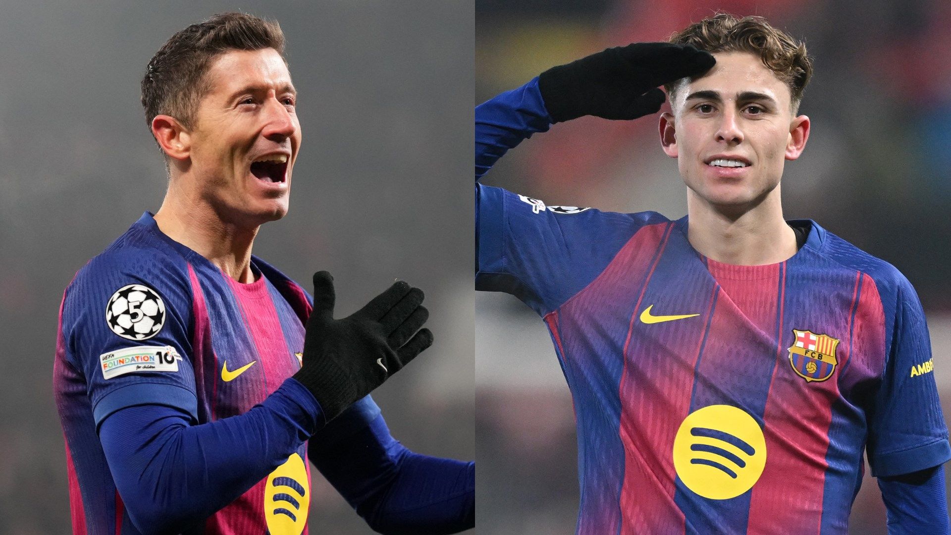 Robert Lewandowski Fermin Lopez