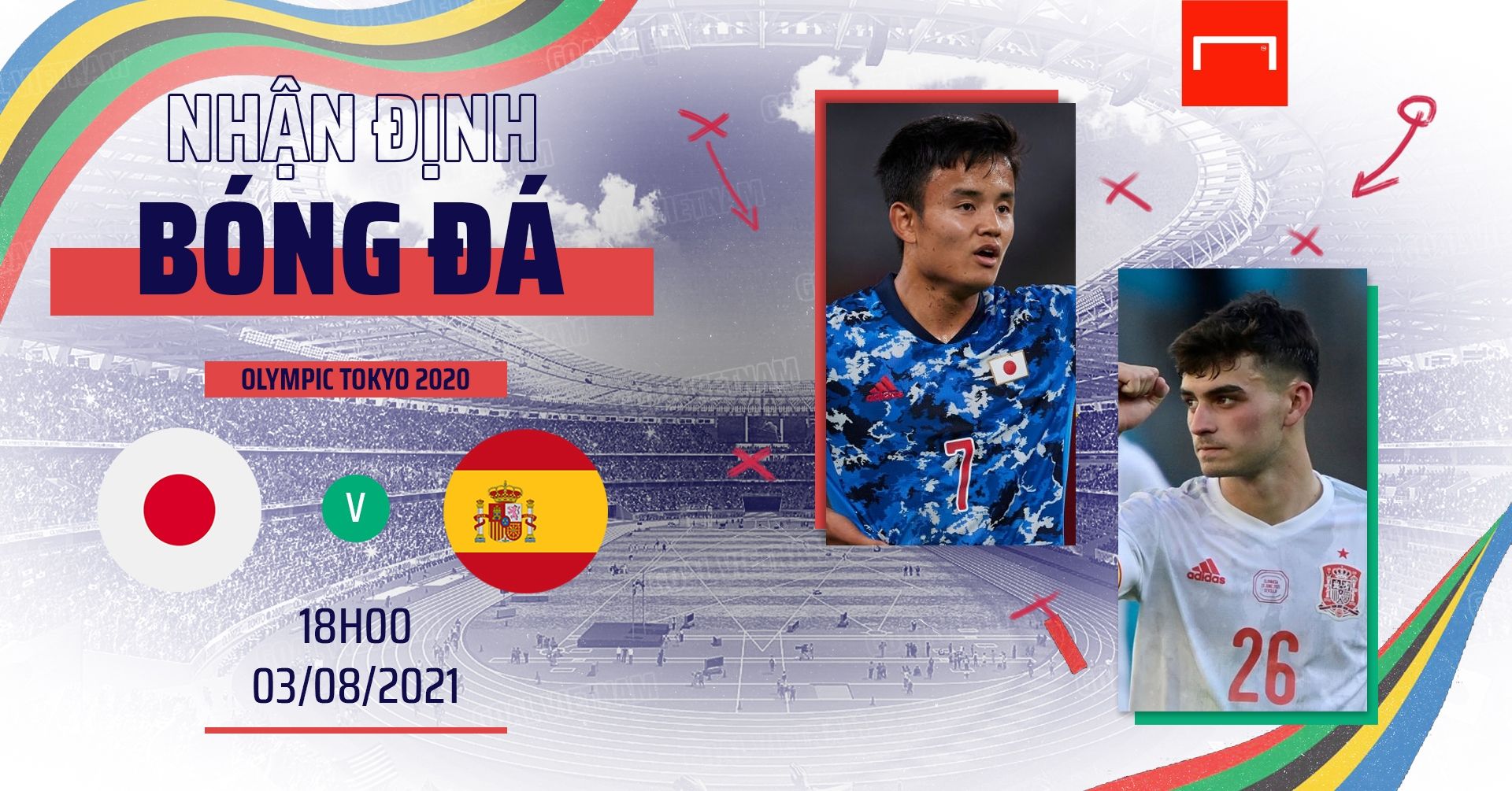 Japan U23 vs Spain U23 Olympics 2020 GFX