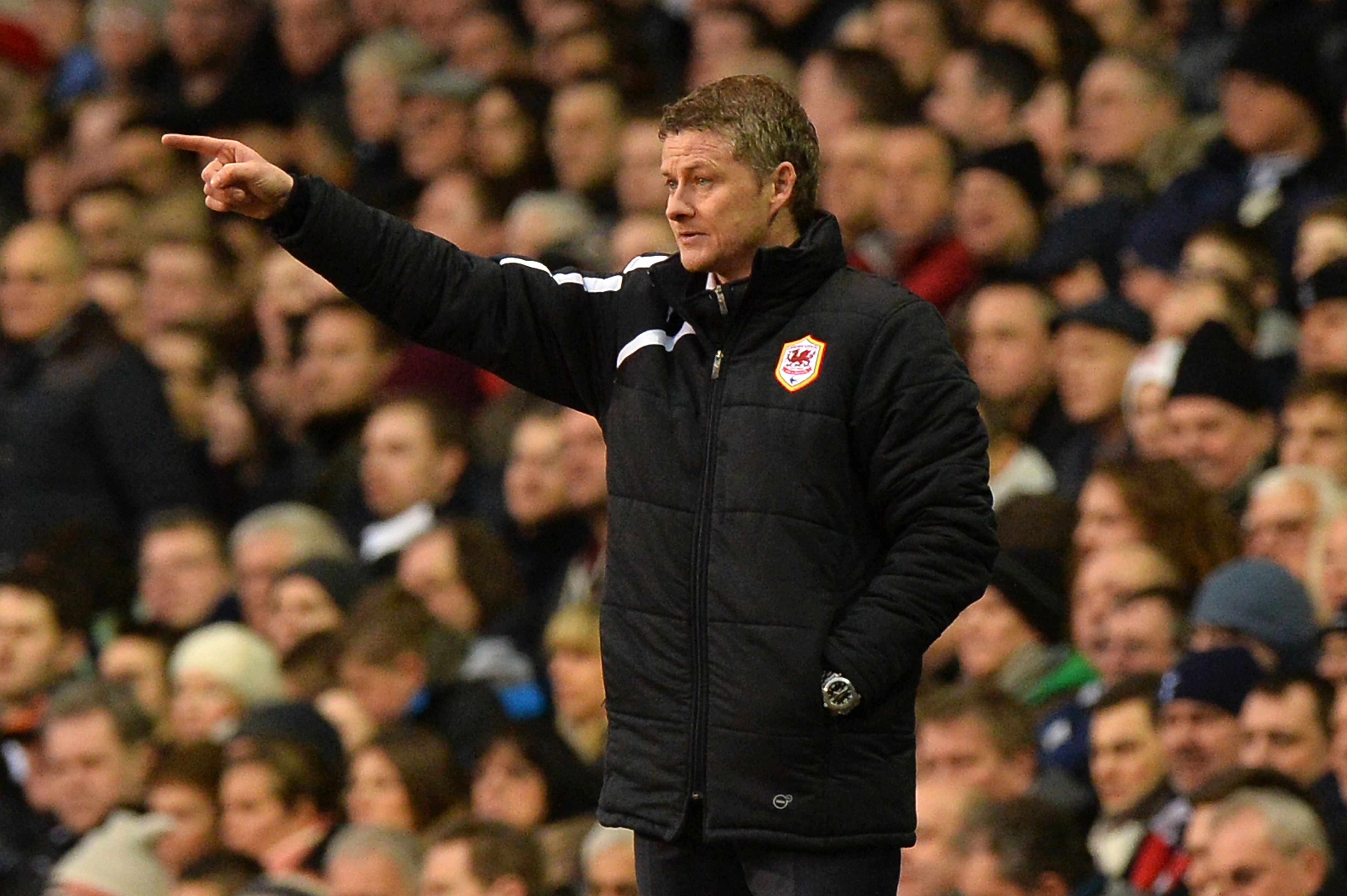Cardiff City manager Ole Gunnar Solskjær