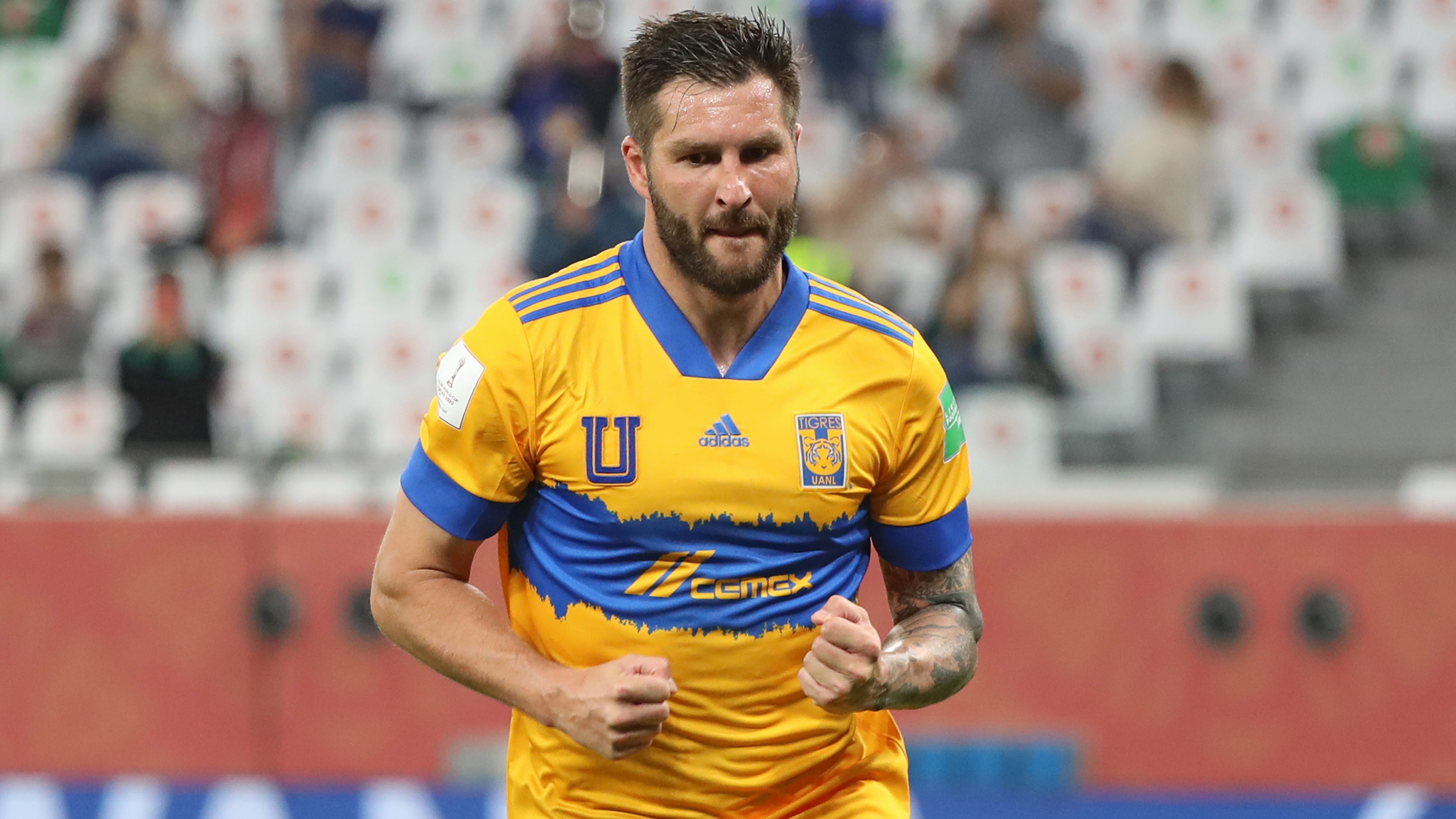 Gignac comemora gol em Palmeiras x Tigres