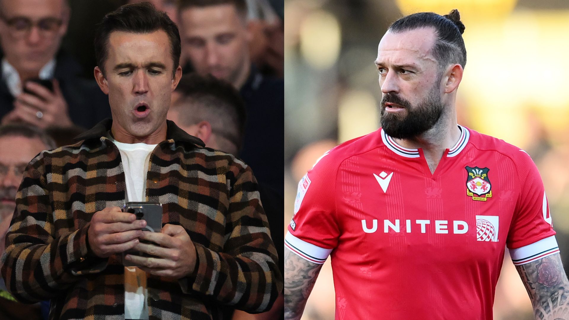 Rob McElhenney Steven Fletcher Wrexham