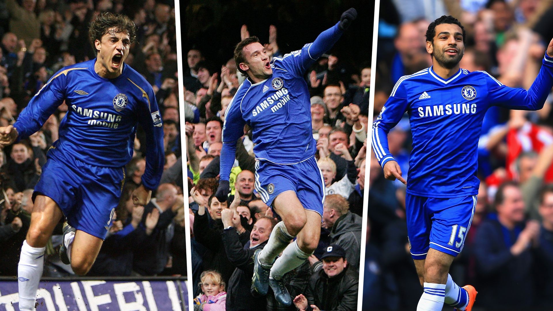 Hernan Crespo, Andriy Shevchenko, Mohamed Salah GFX