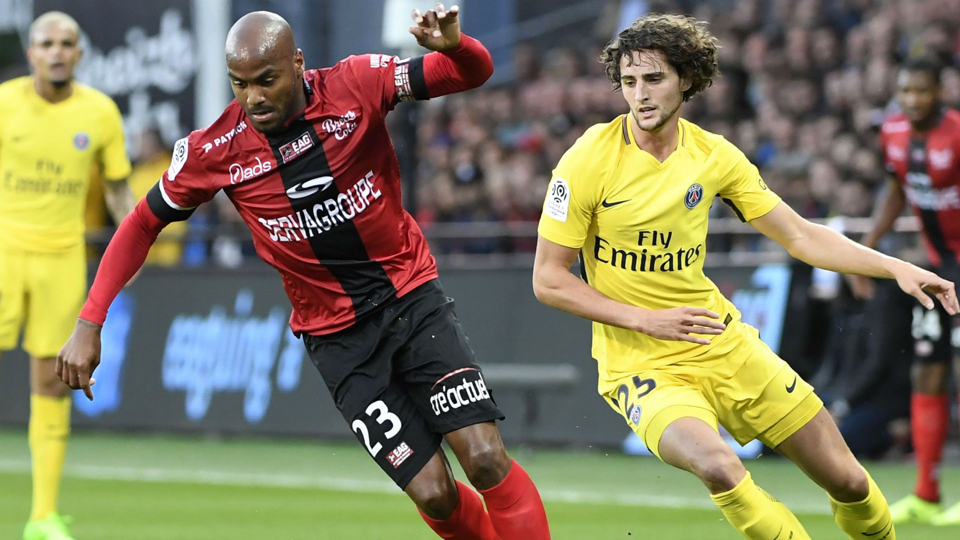 Adrien Rabiot Jimmy Briand Guingamp PSG Ligue 1 13082017