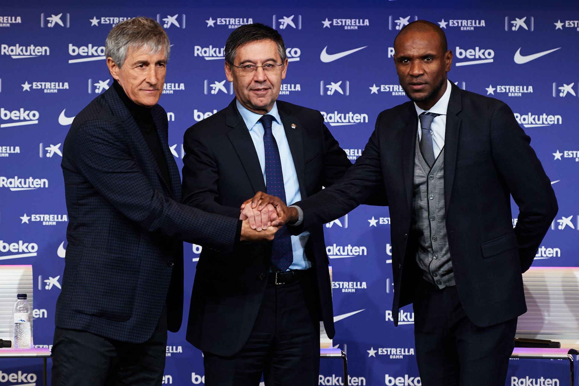 Quique Setién Bartomeu Abidal Barcelona