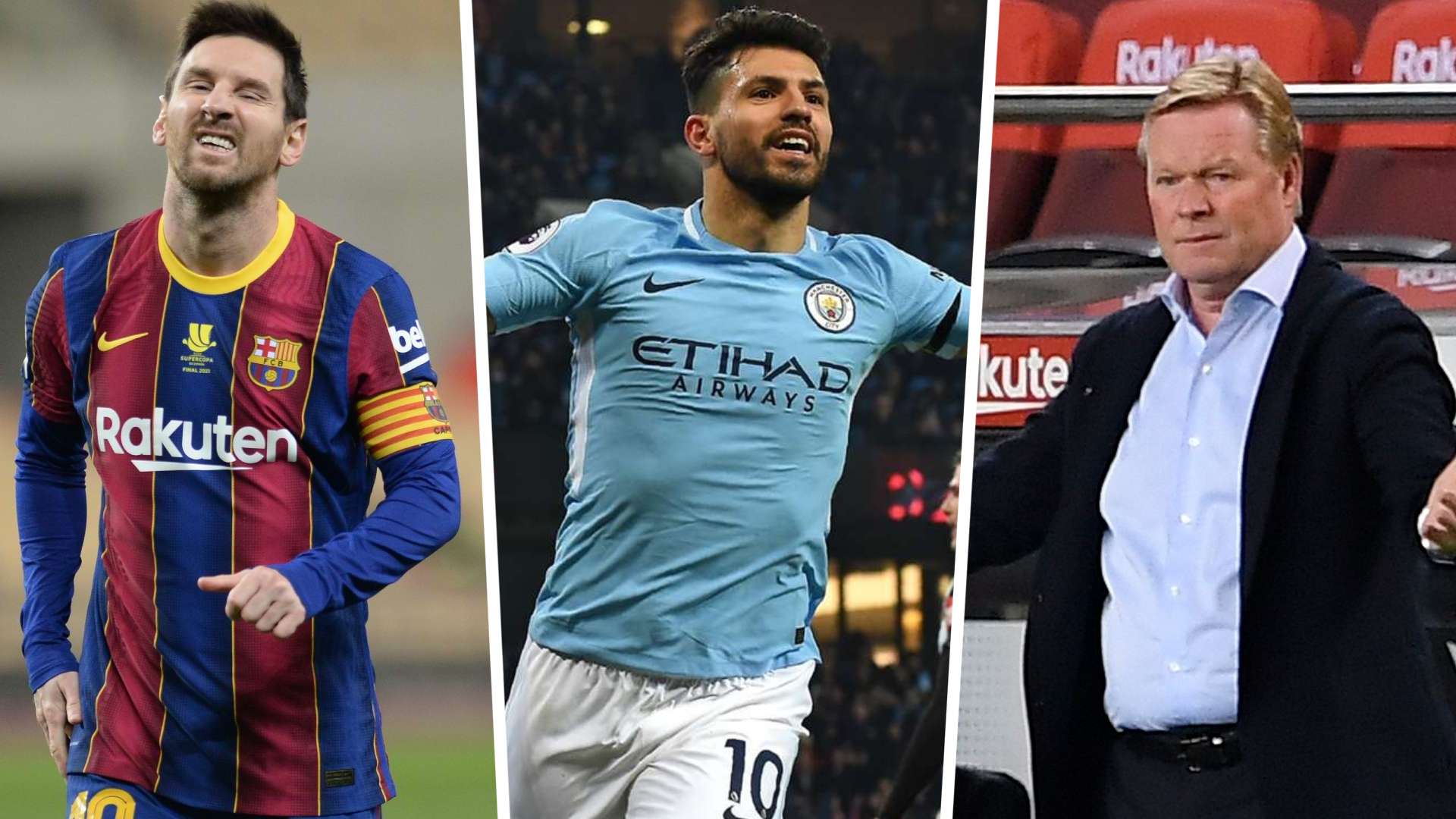 Messi, Aguero, Koeman