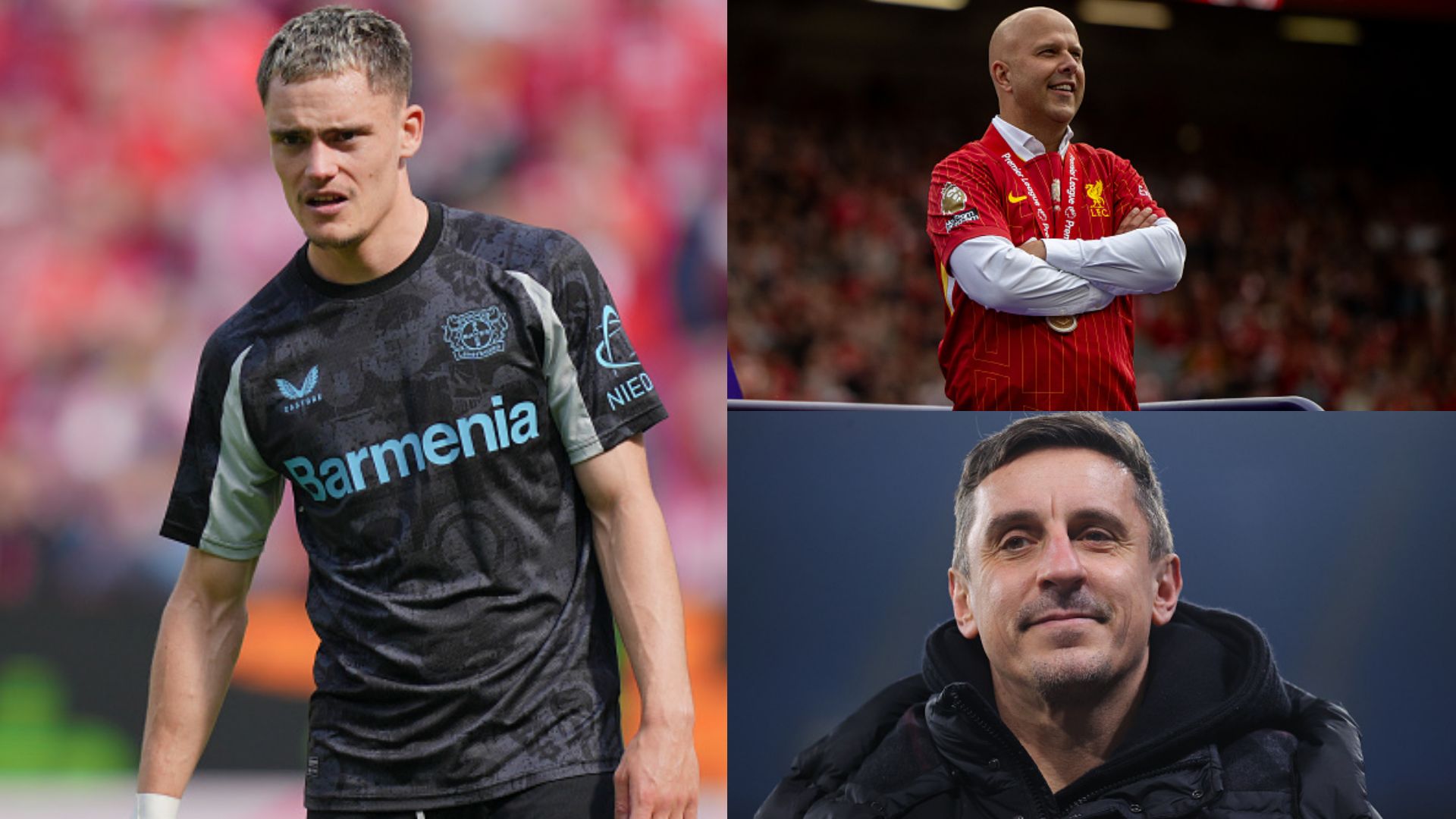 Florian Wirtz Gary Neville Liverpool 2025