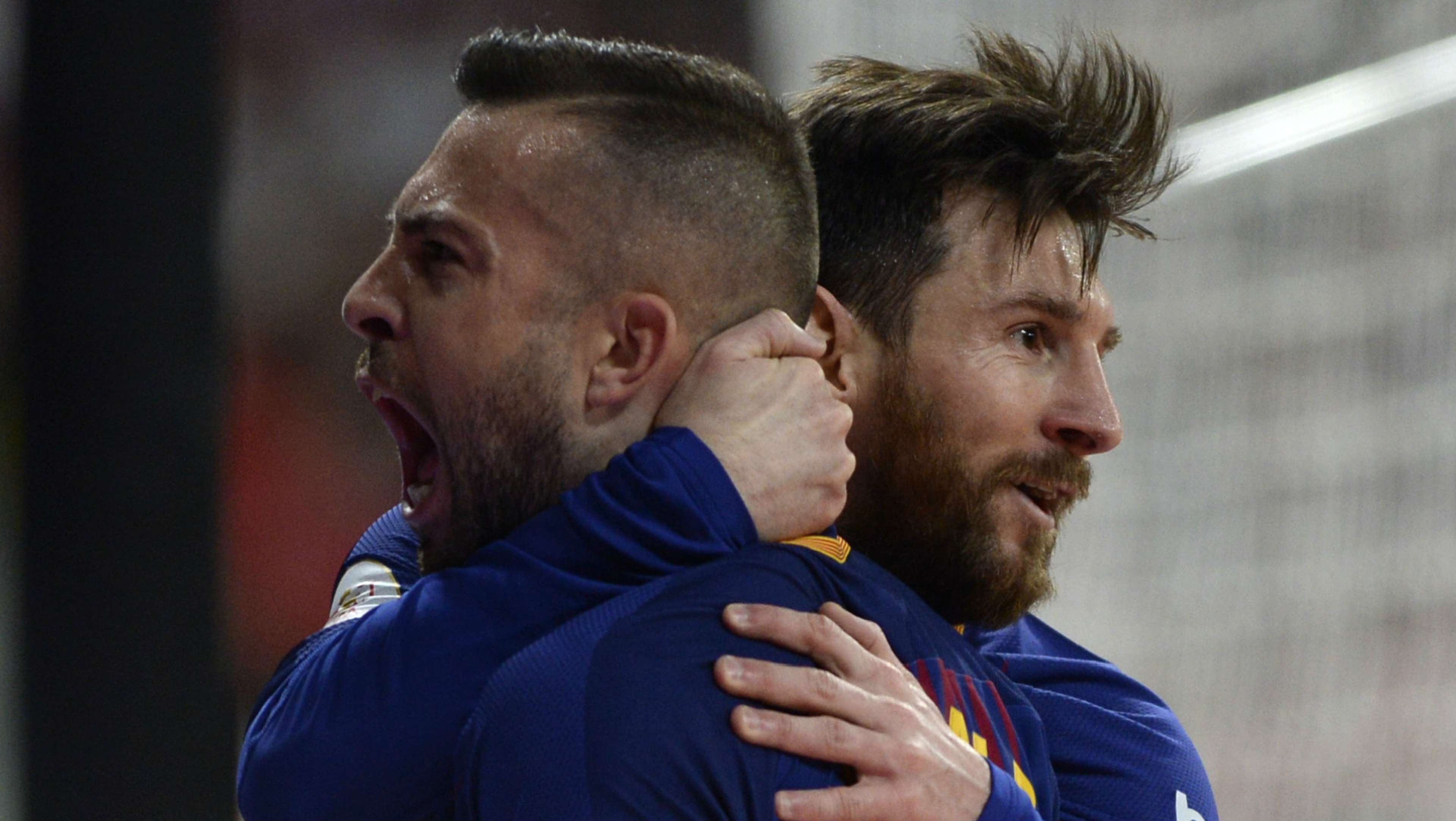Jordi Alba, Lionel Messi, Barcelona, 17/18
