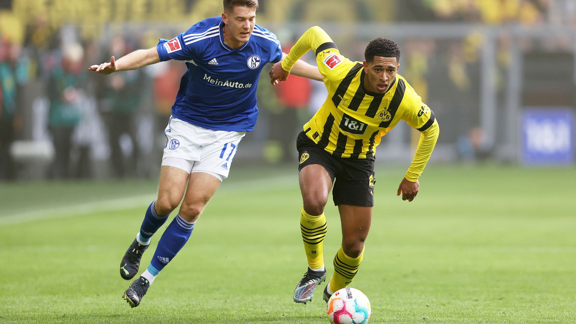 FLORIAN FLICK SCHALKE JUDE BELLINGHAM BORUSSIA DORTMUND BUNDESLIGA 17092022