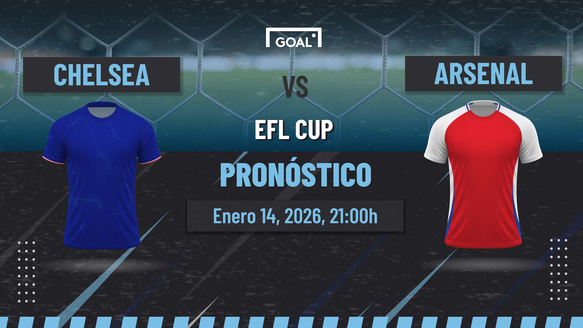 Chelsea vs Arsenal Pronóstico y Apuestas EFL Cup | 14/01/26