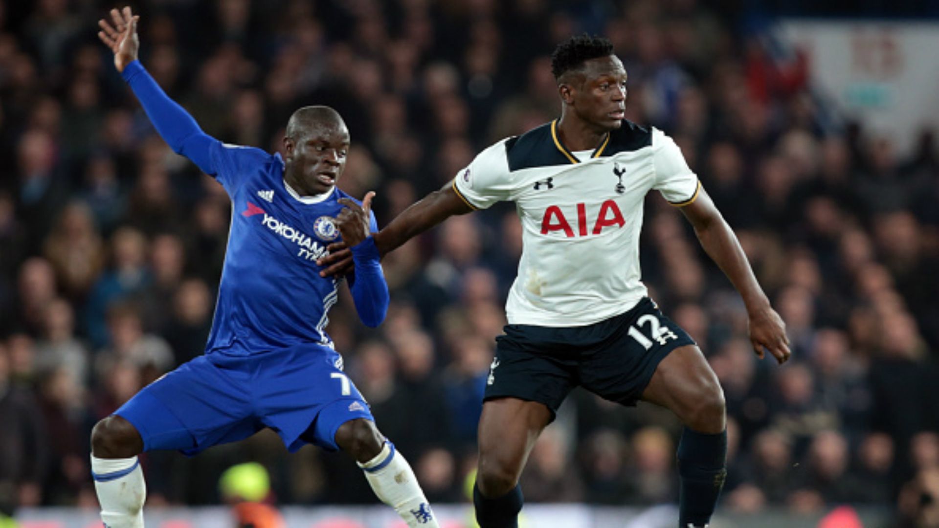 Kante v Victor Wanyama.