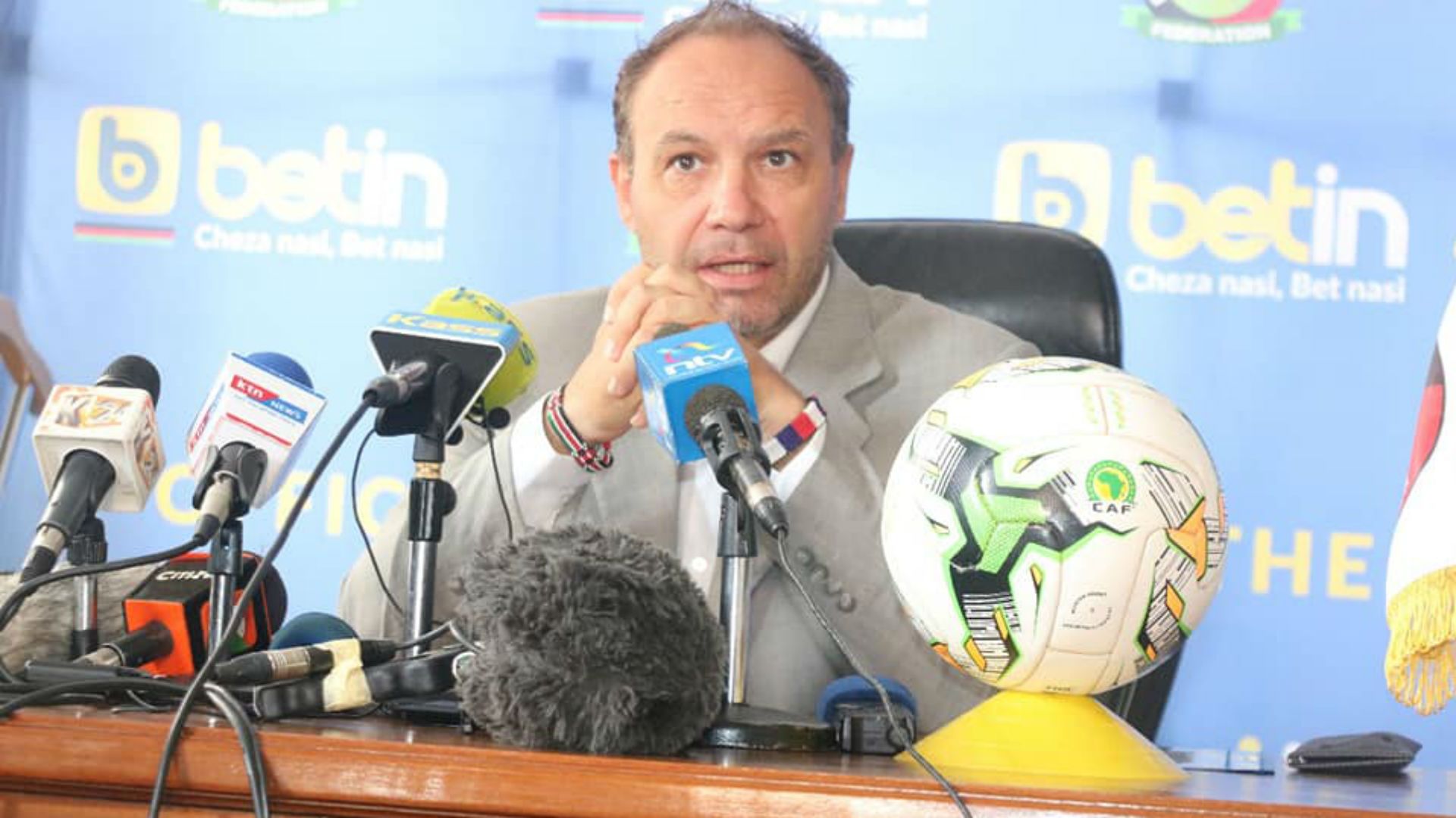 Sebastien Migne of Kenya and Harambee Stars.