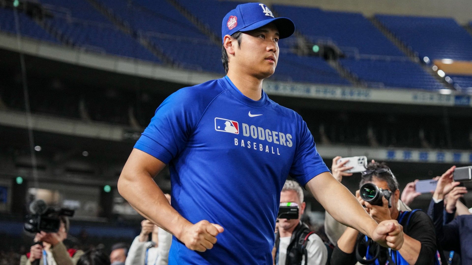 MLB MLBドジャースvs巨人 オリジナルデザイン 使用済 大谷2ラン vs 