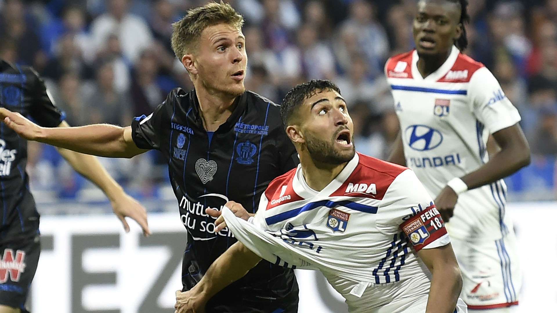 Nabil Fekir Arnaud Souquet Lyon Nice Ligue 1 19052018
