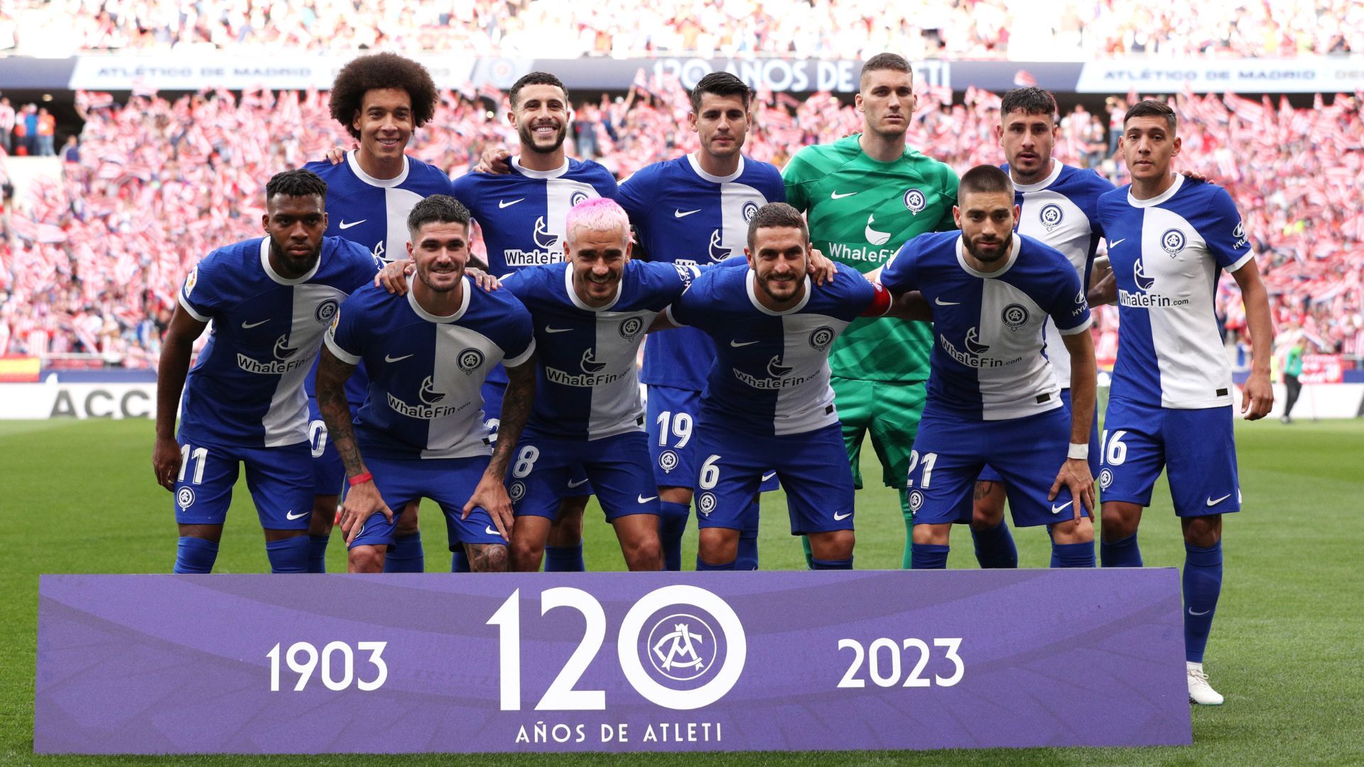 La camiseta de los 120 años del Atlético de Madrid