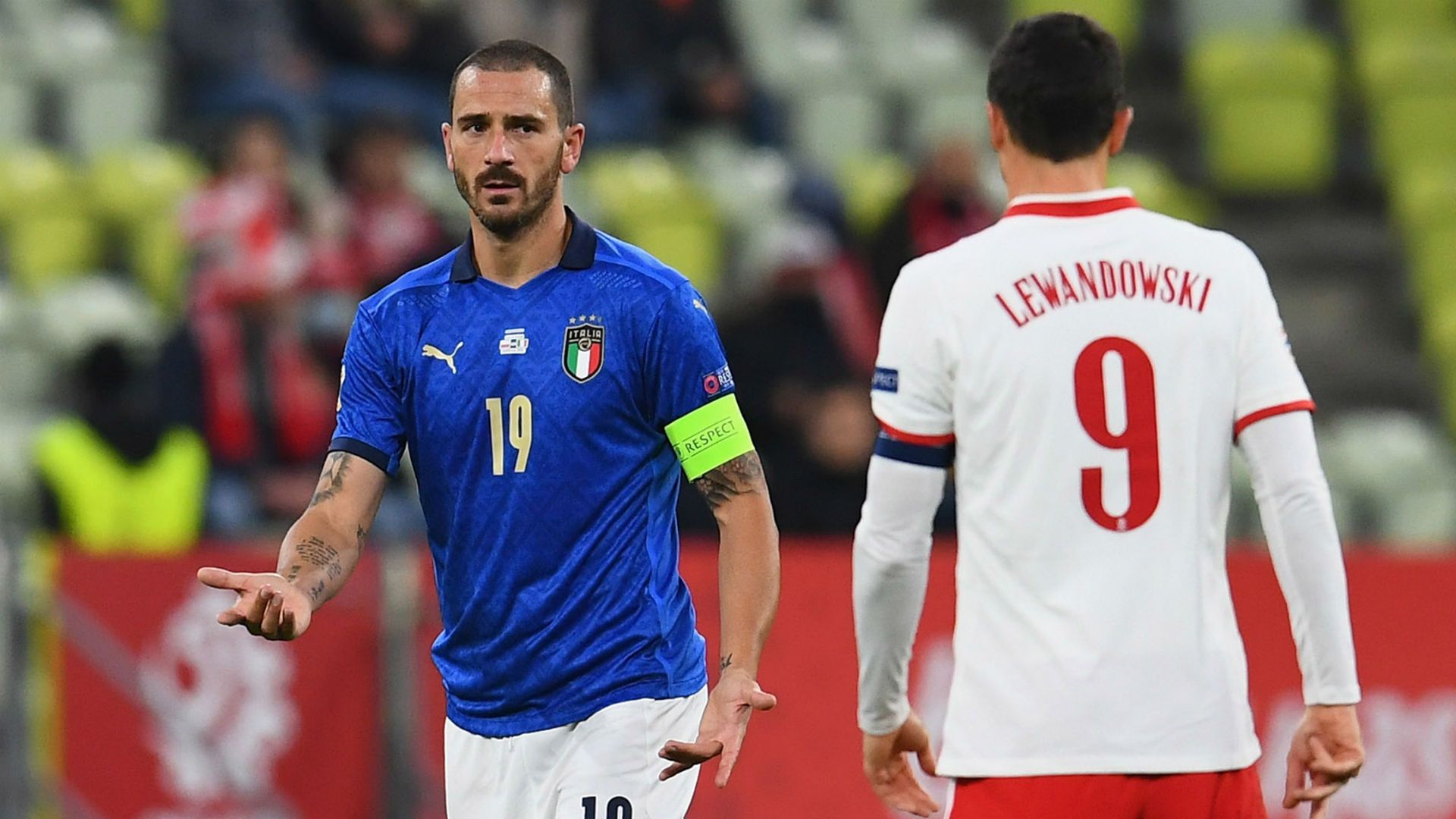 Bonucci Lewandowski Poland Italy Nations League