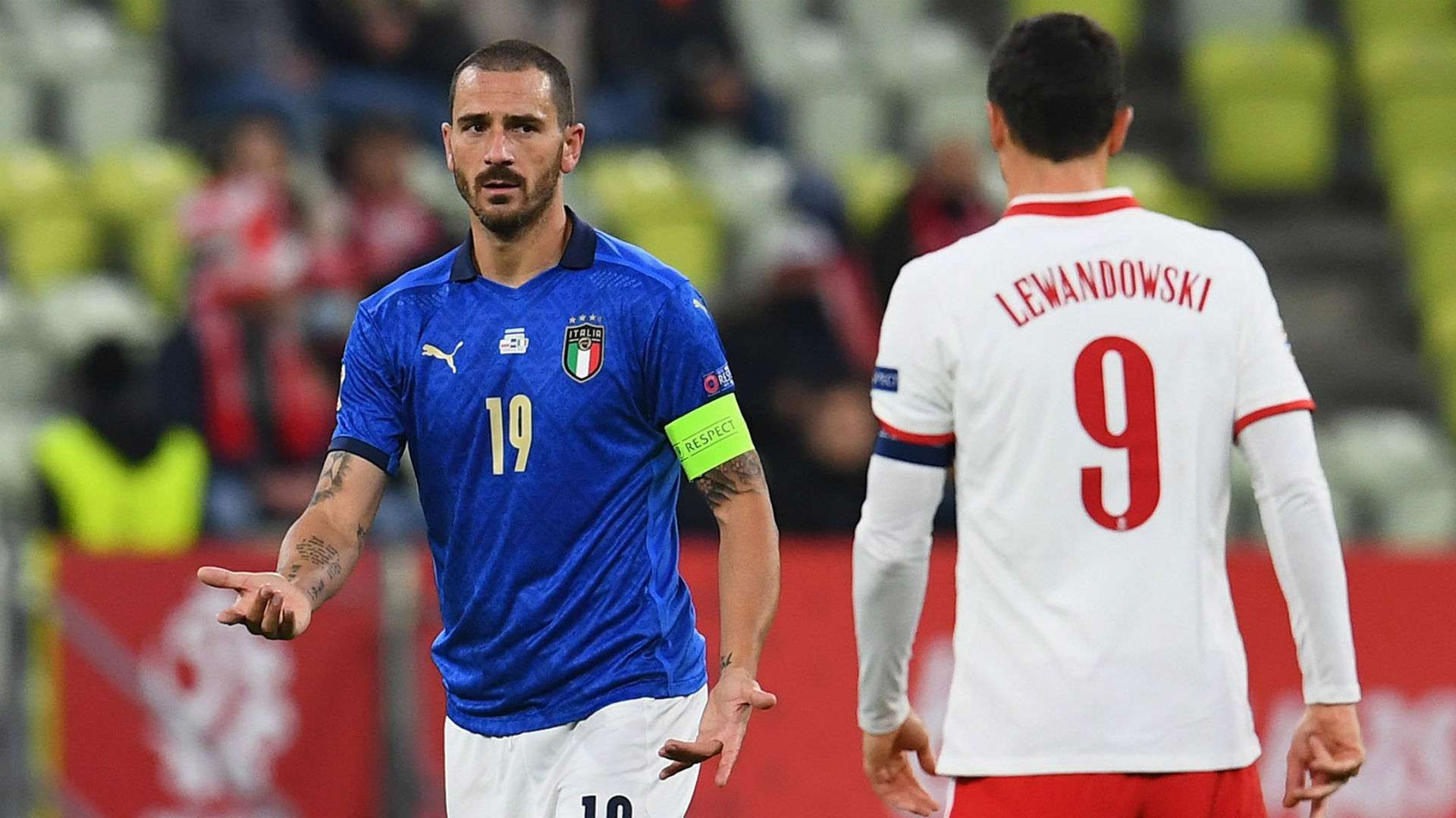 Bonucci Lewandowski Poland Italy Nations League