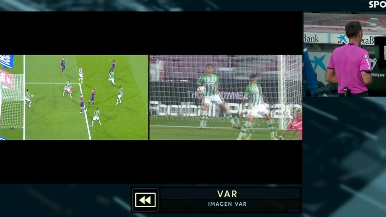 VAR Captura Barcelona Betis