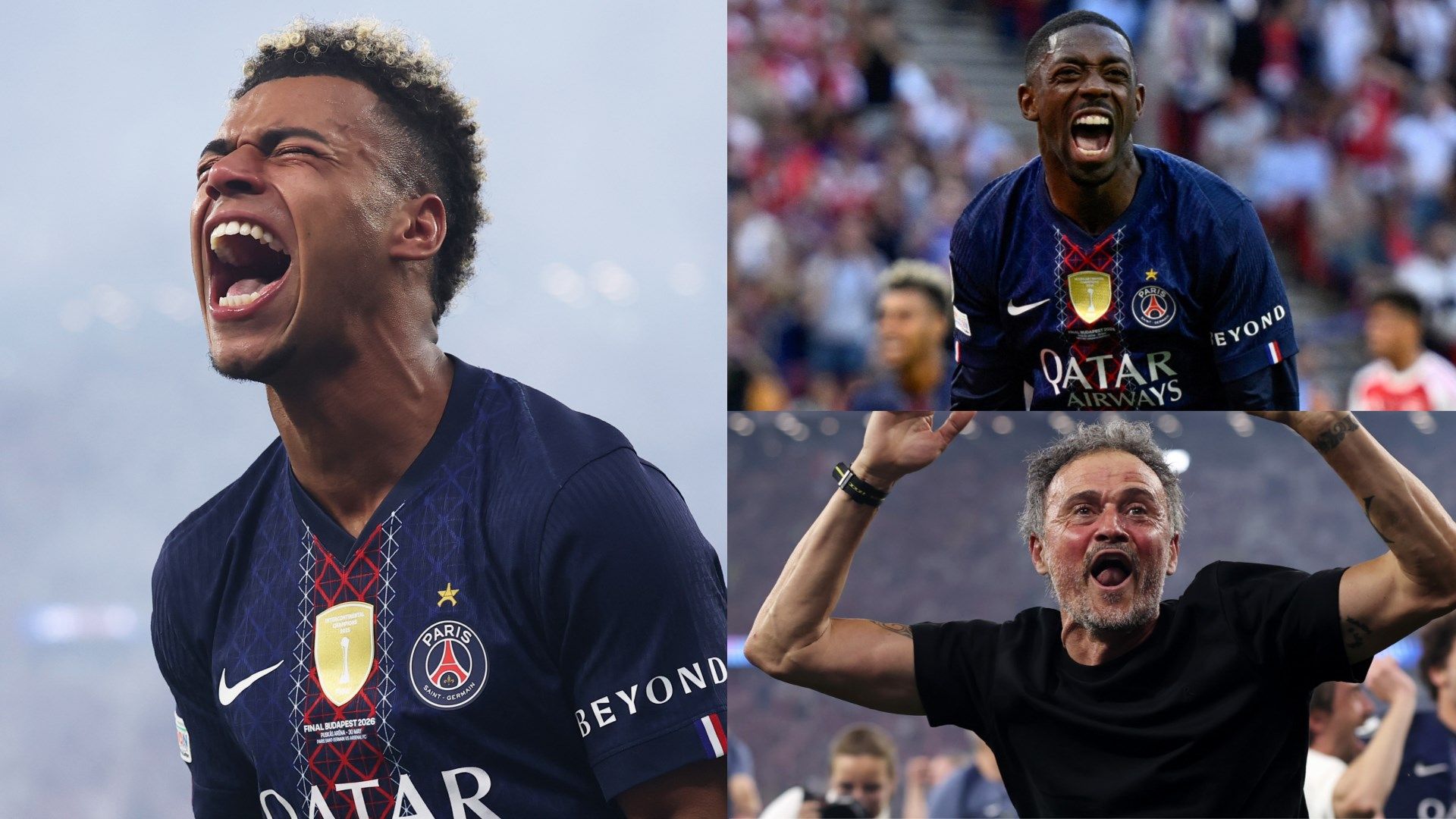  Doue Dembele Luis Enrique PSG