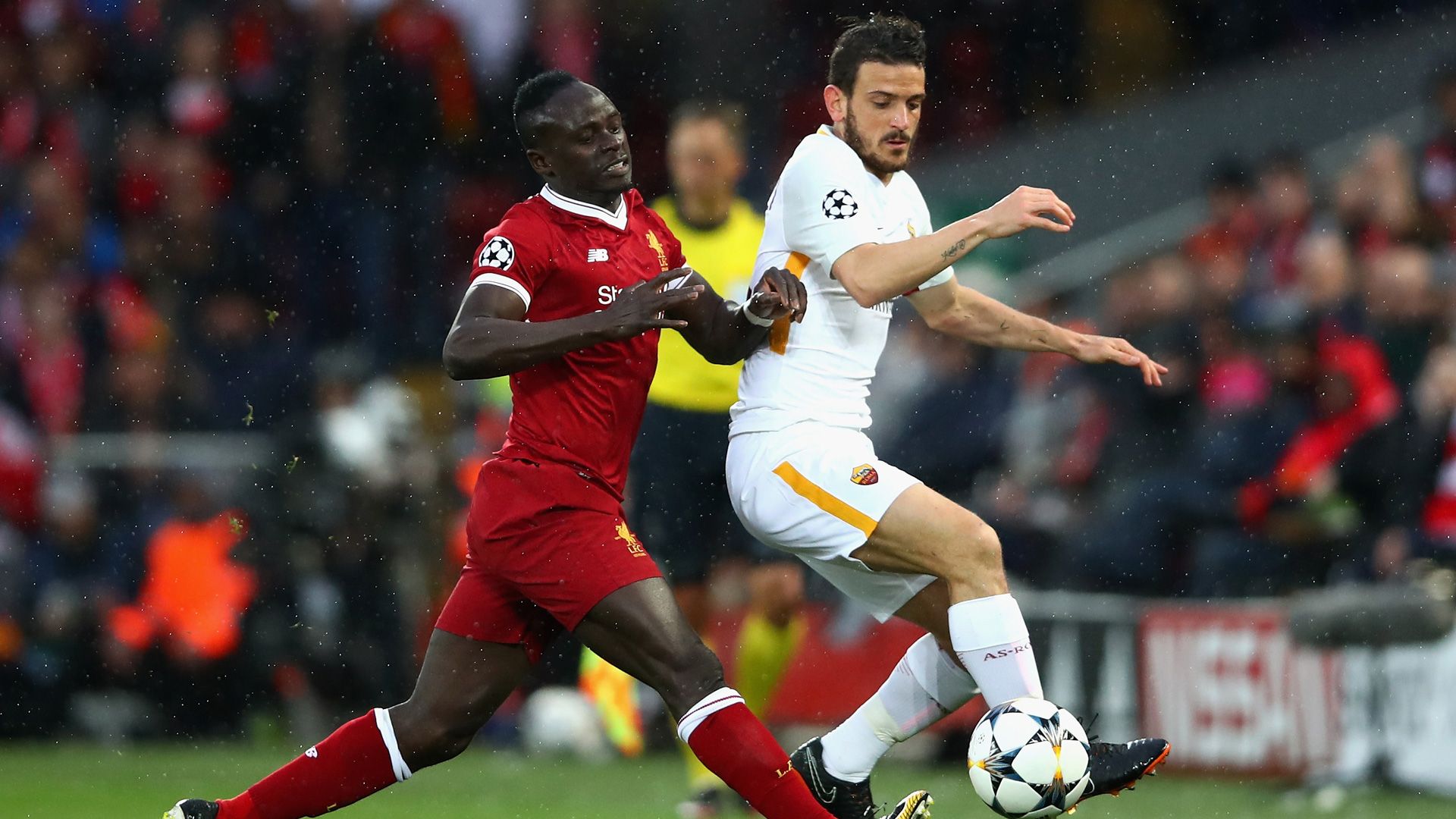 Sadio Mane Alessandro Florenz Liverpool Rom 14042018