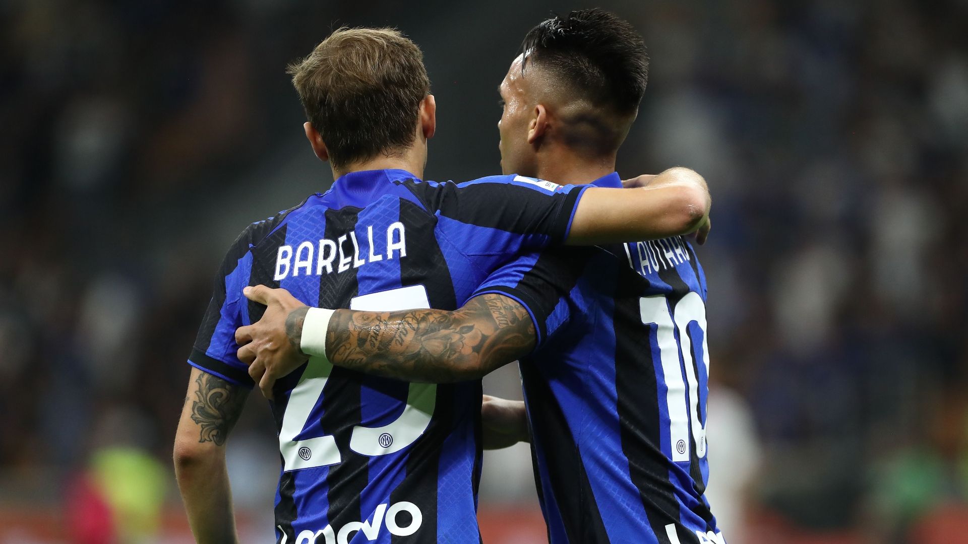 Nicolò Barella Lautaro Martínez Inter