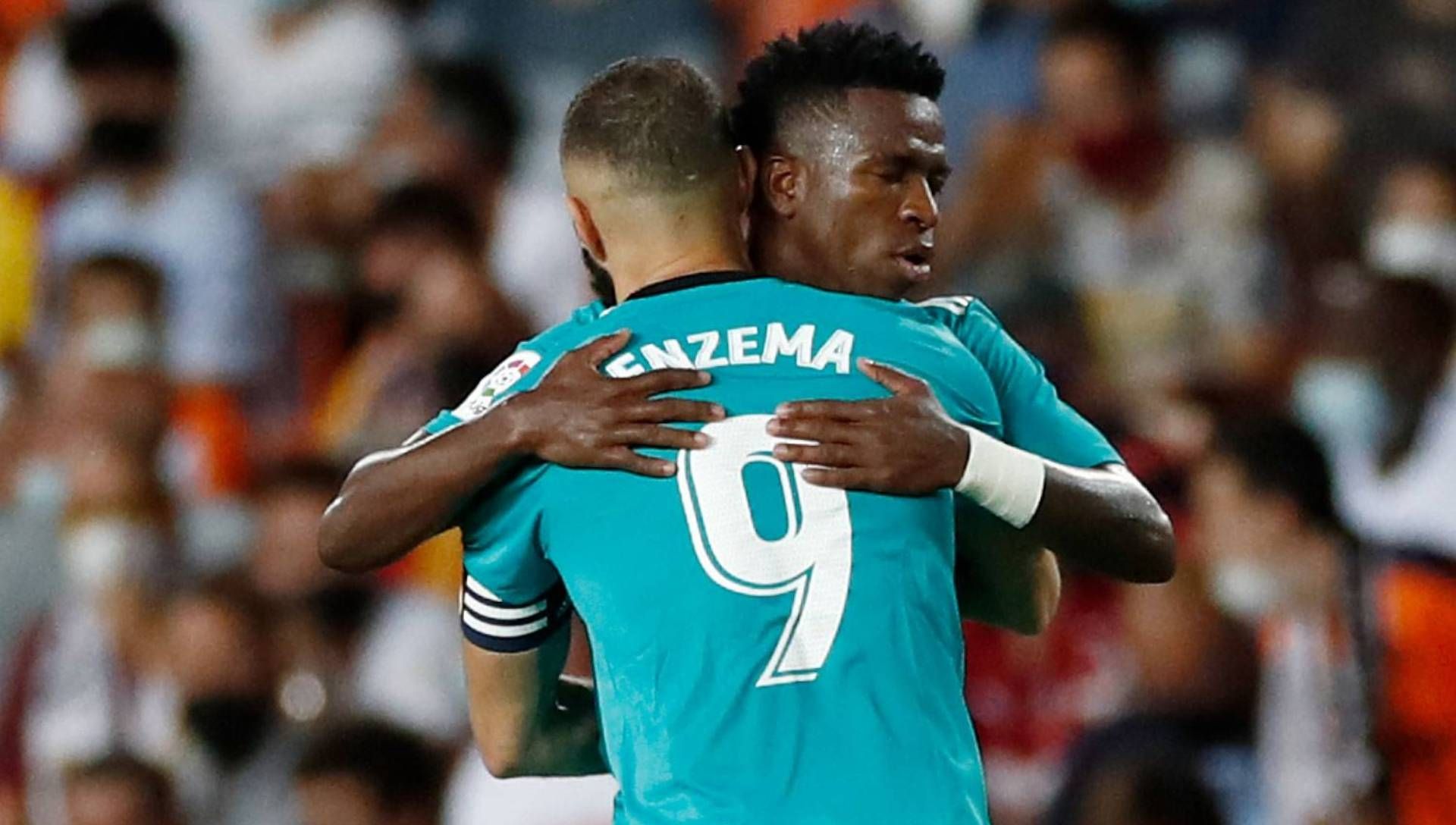 Karim Benzema Vinicius Junior Real Madrid Valencia Primera División Liga