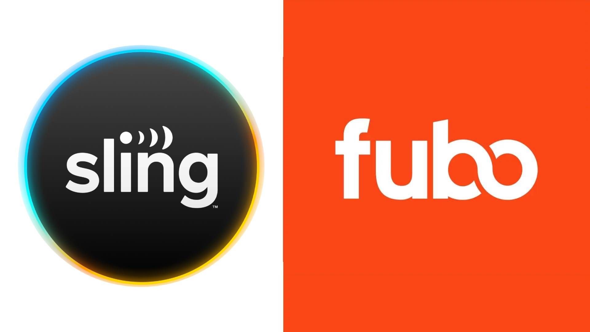 sling tv v fubo logos