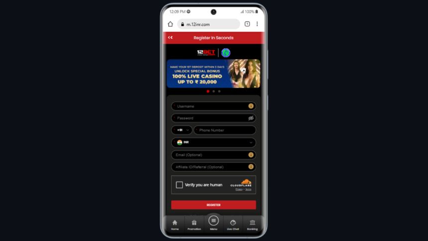 12Bet App Registration