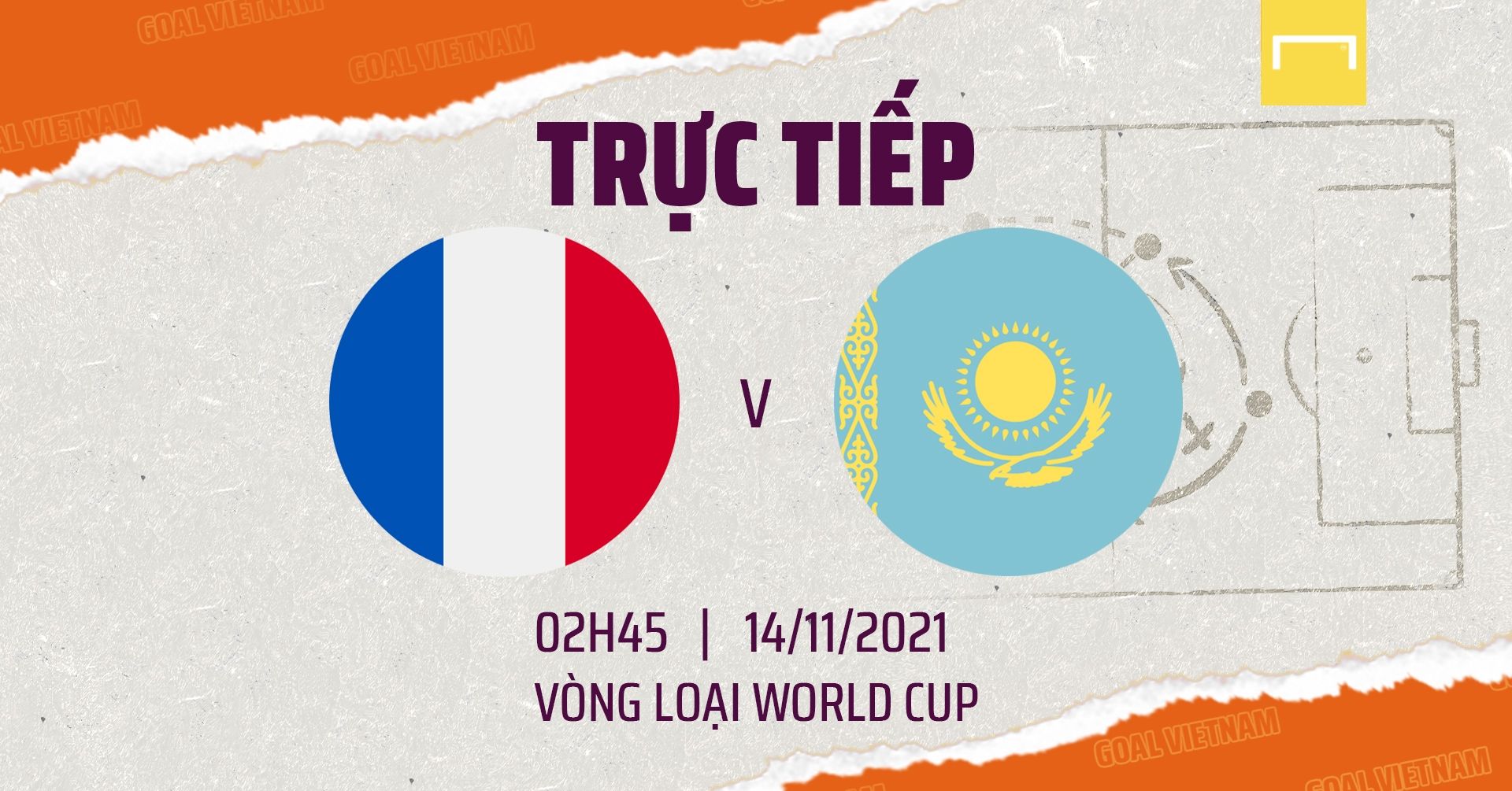 Live France vs Kazakhstan 2022 WCQ GFX