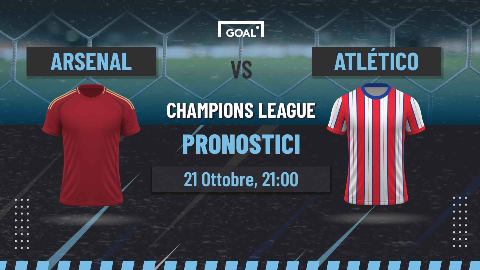 pronostici Arsenal - Atletico Madrid