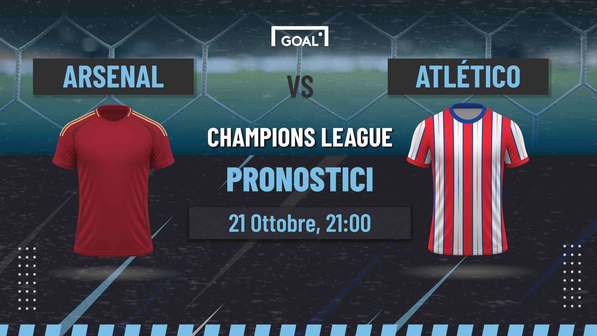 pronostici Arsenal - Atletico Madrid