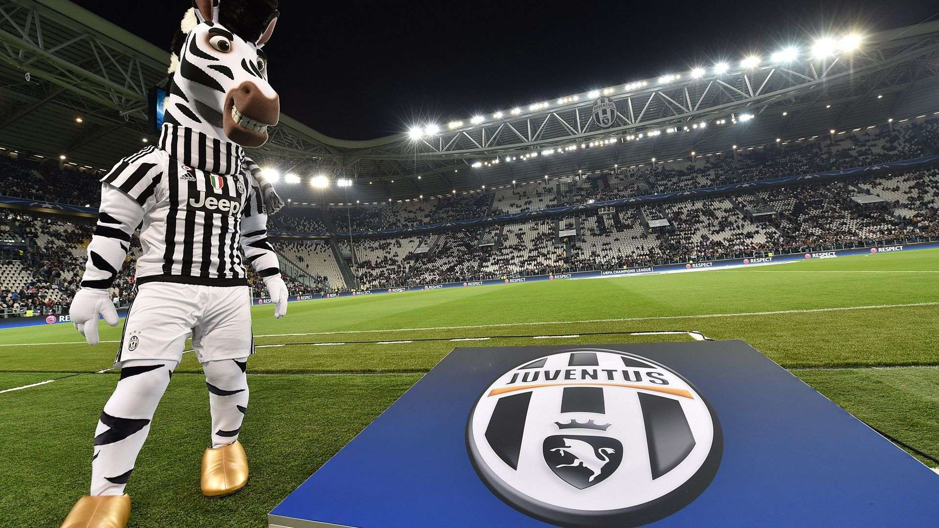 Juventus Stadium & Zebra mascot