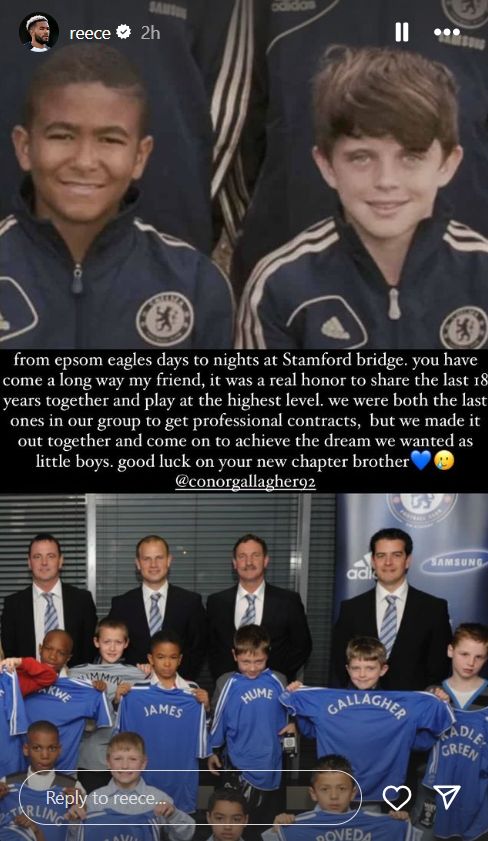 Reece James Conor Gallagher Instagram post