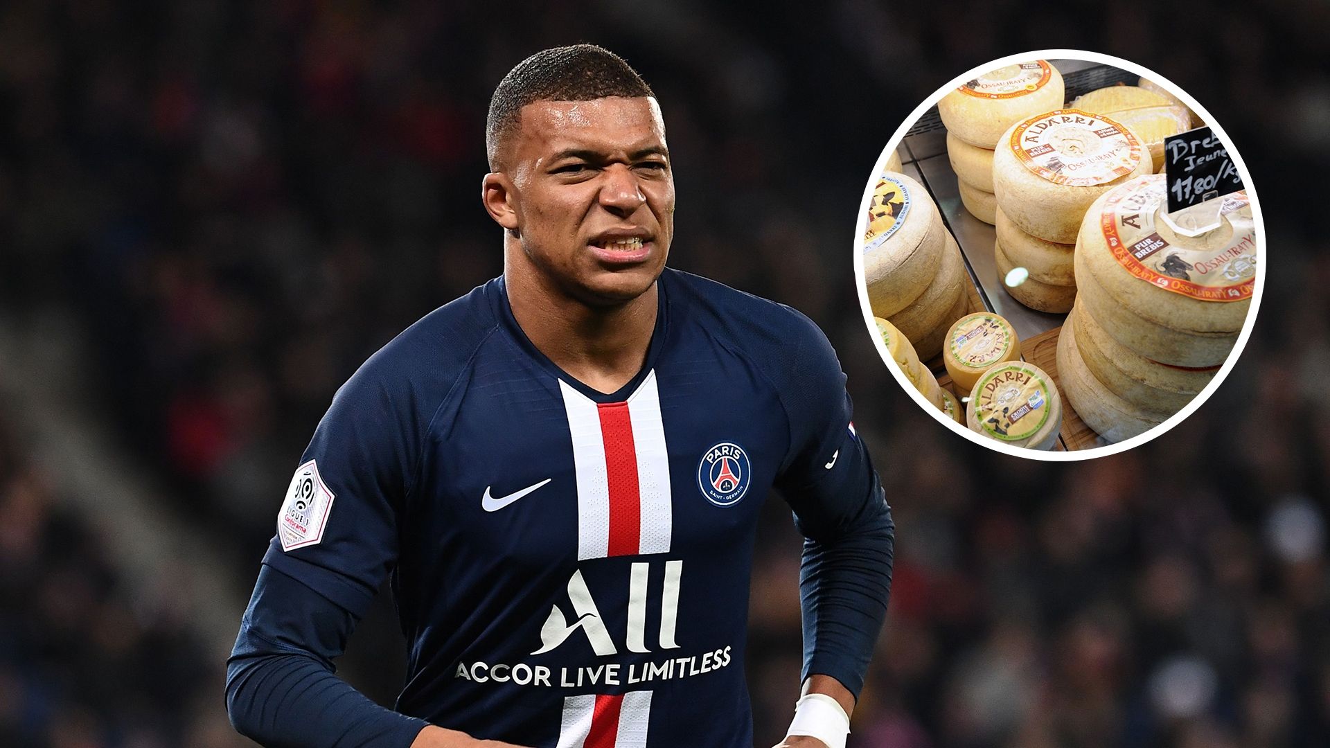 Kylian Mbappe cheese GFX