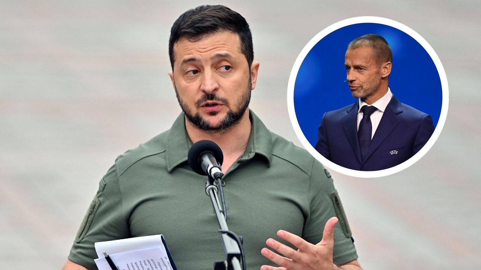 Volodymyr Zelensky, Aleksander Ceferin GFX 