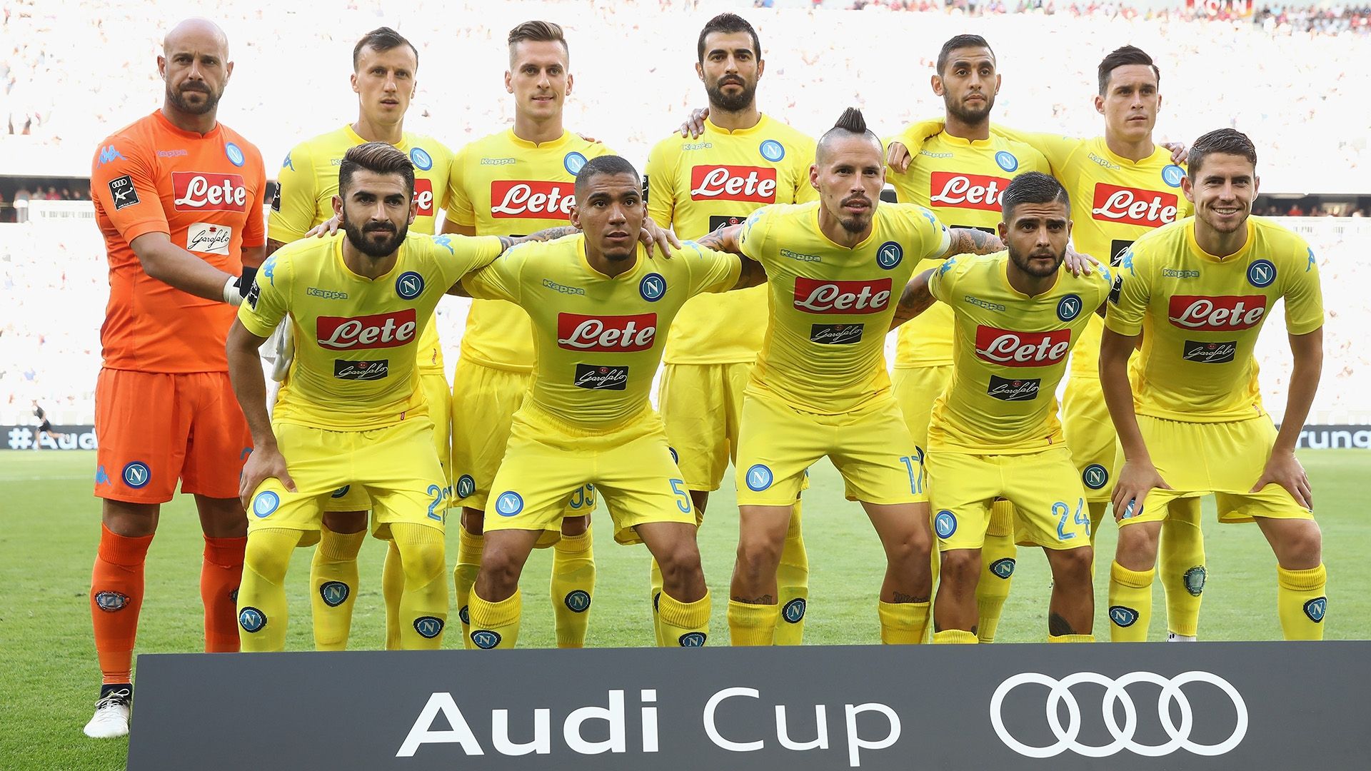 Napoli team Audi Cup