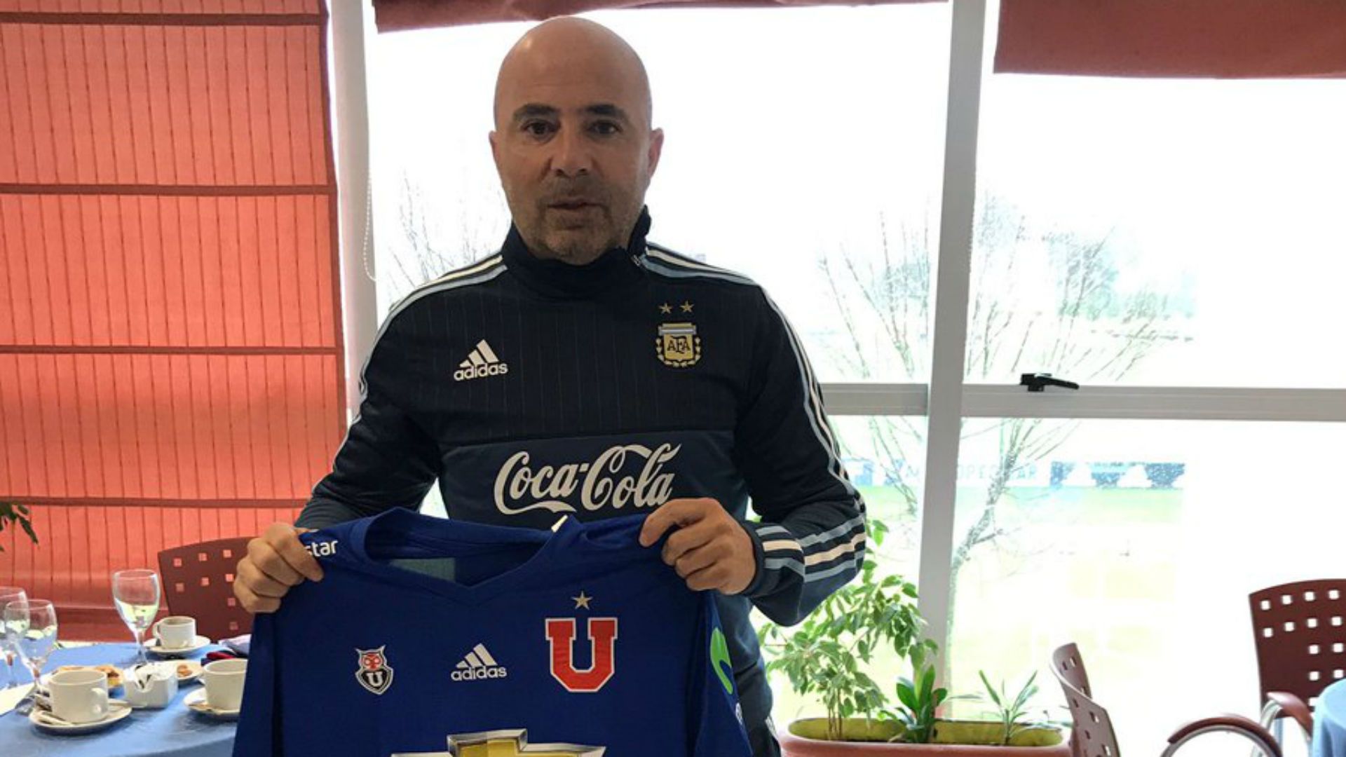 Jorge Sampaoli. Camiseta de Universidad de Chile