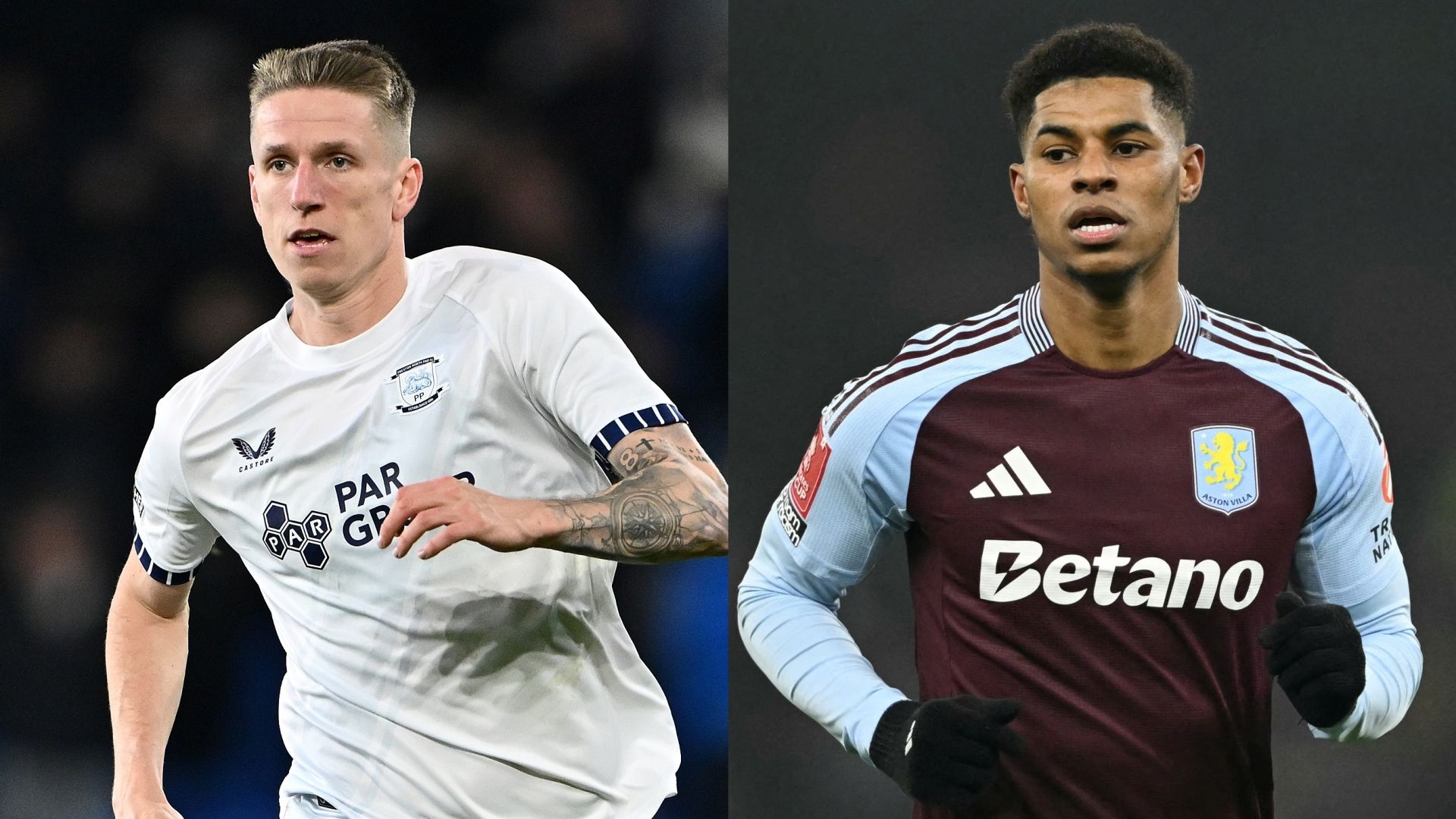 Emil Riis Jakobsen Preston Marcus Rashford Aston Villa