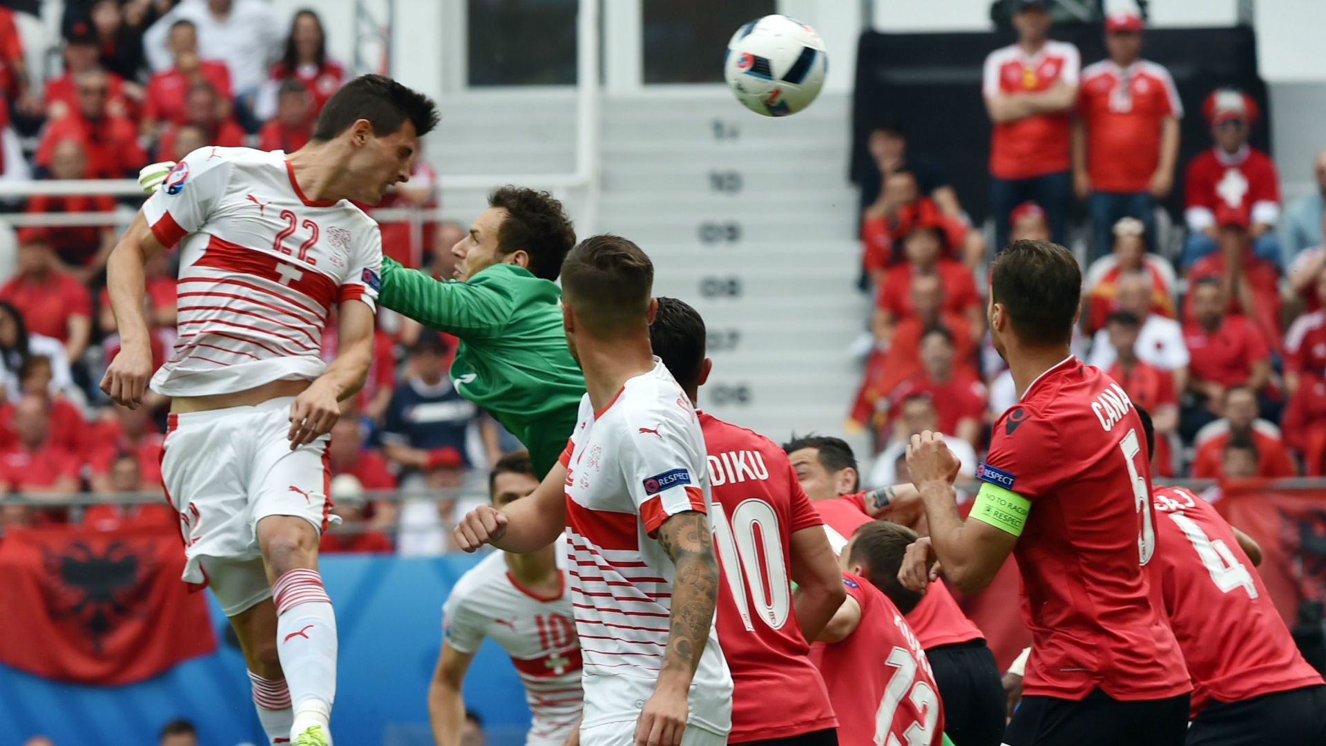 Switzerland goal against Albania Euro 2016