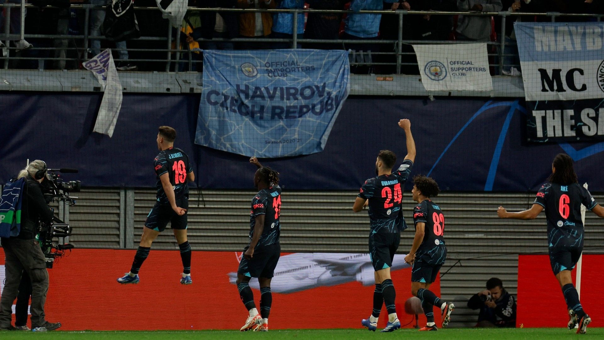 Julian Alvarez RB Leipzig Manchester City UEFA Champions League 04102023