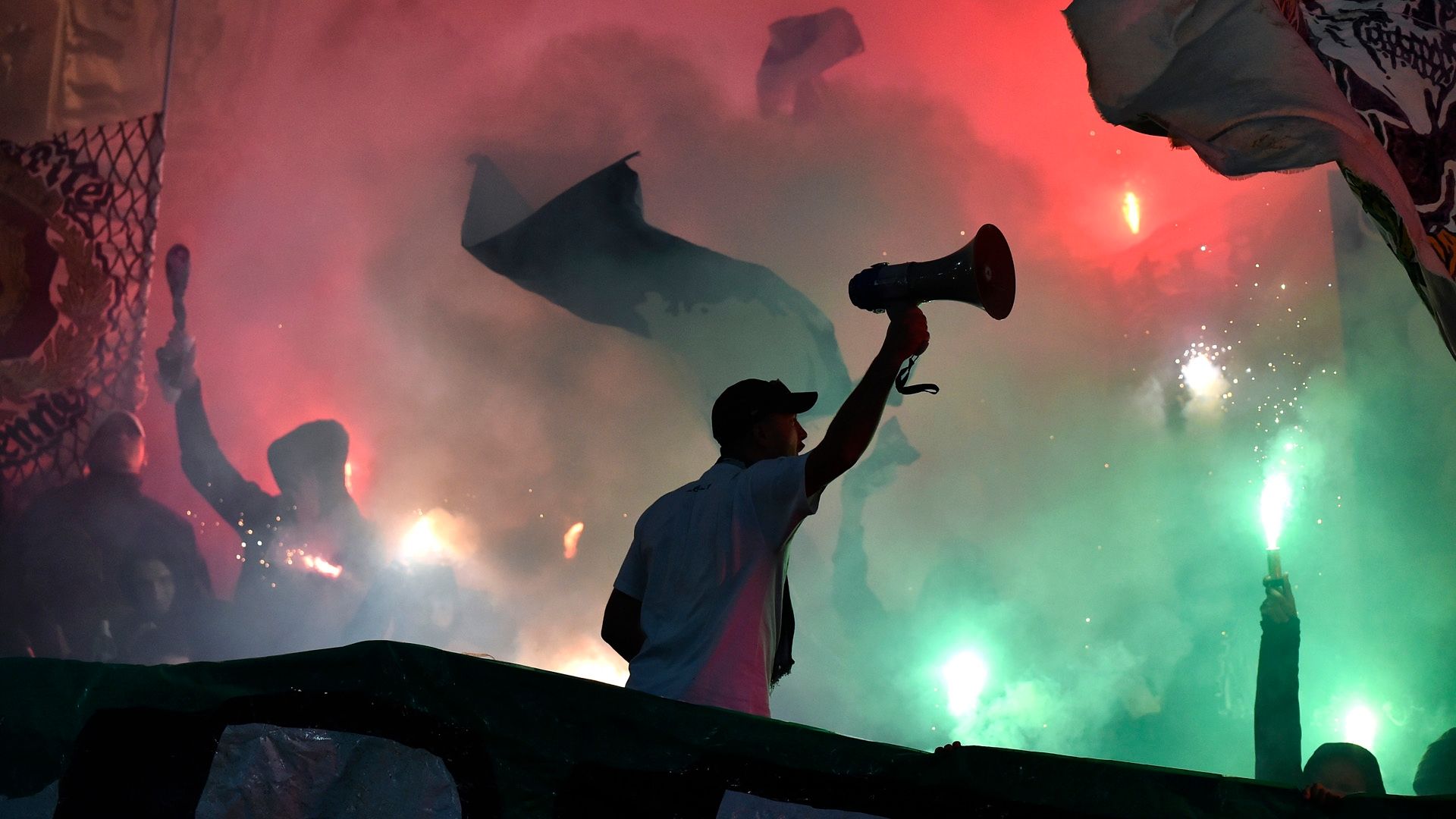Supporters Ligue 1 France Saint-Etienne ASSE