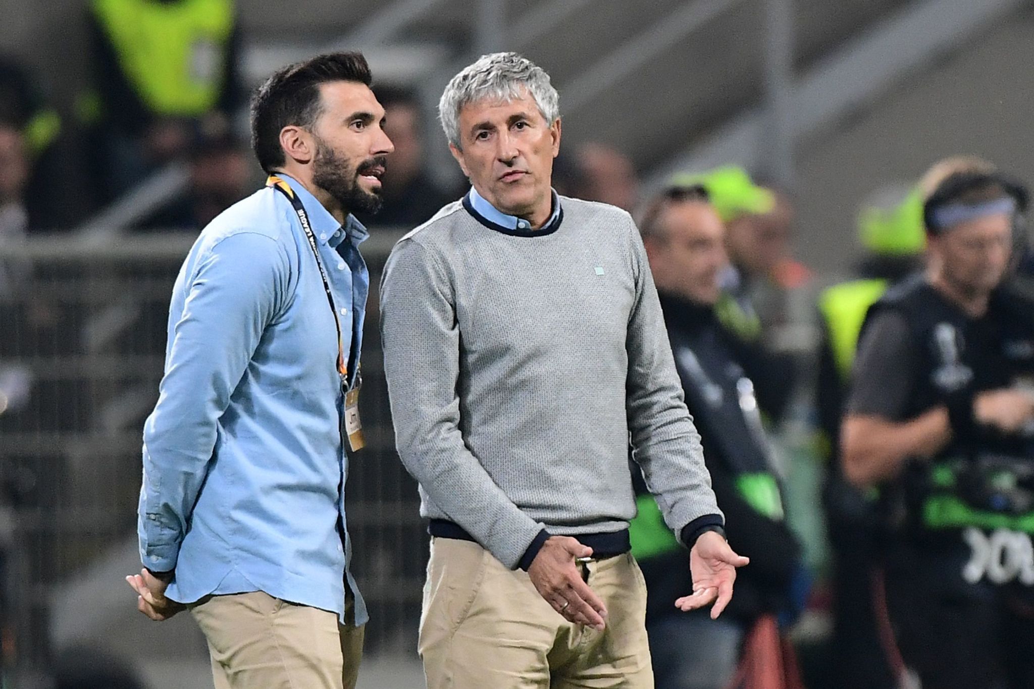 eder sarabia and quique setien
