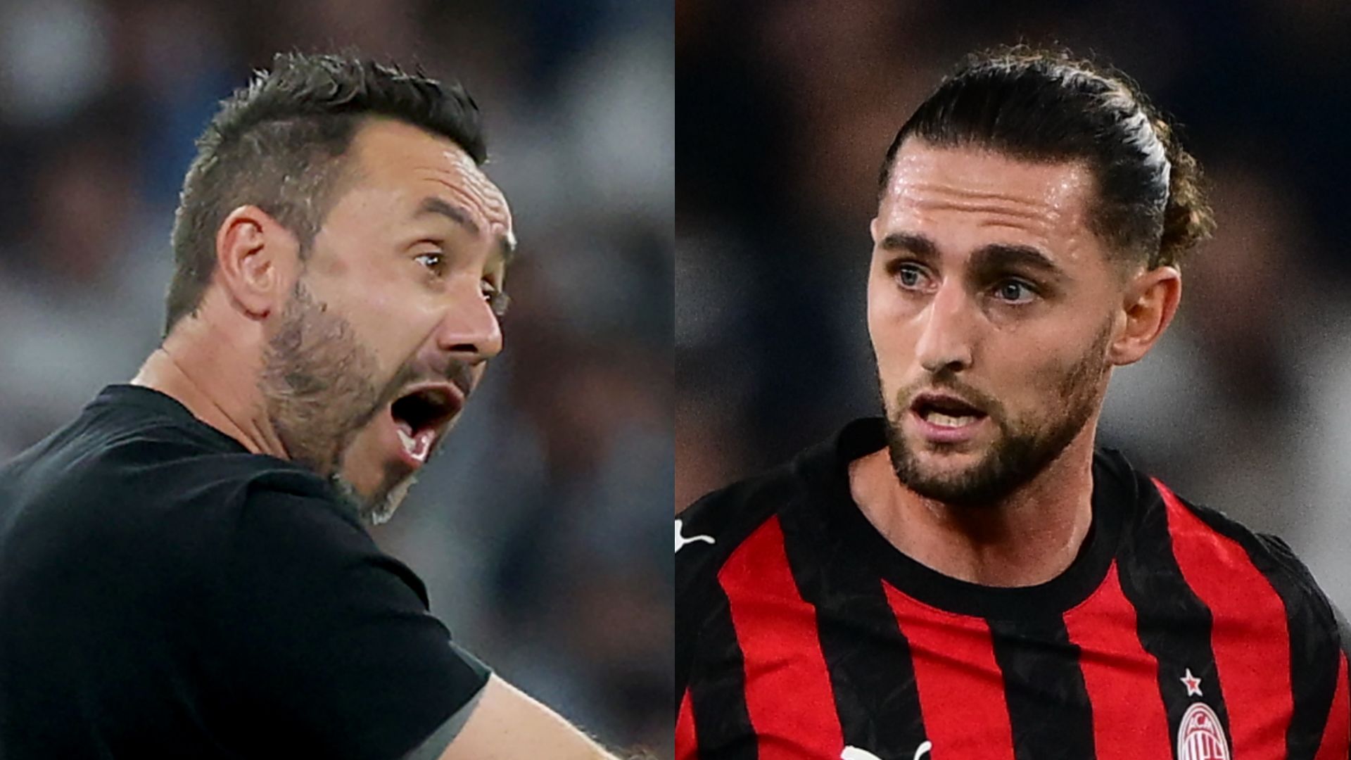 GFX Roberto De Zerbi Adrien Rabiot