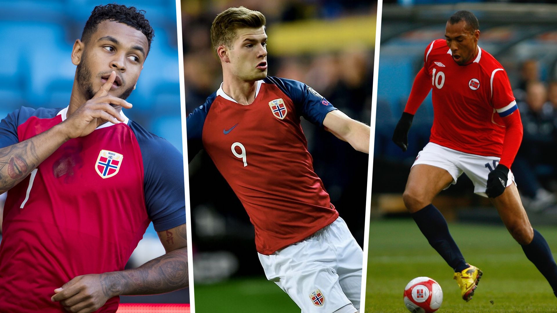 Joshua King, Alexander Sörloth, John Carew GFX