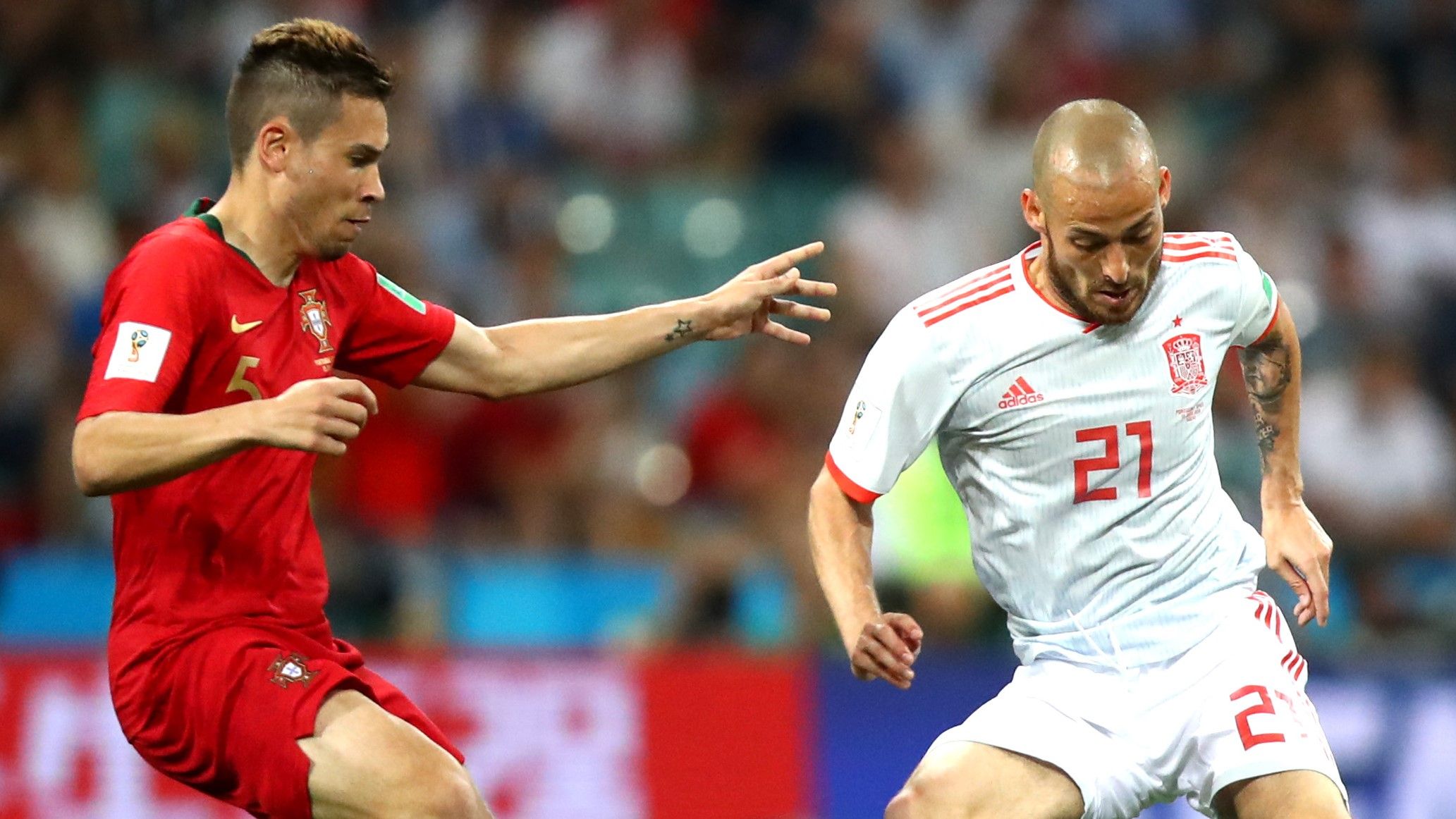 Raphael Guerreiro David Silva Portugal España Spain World Cup 15062018