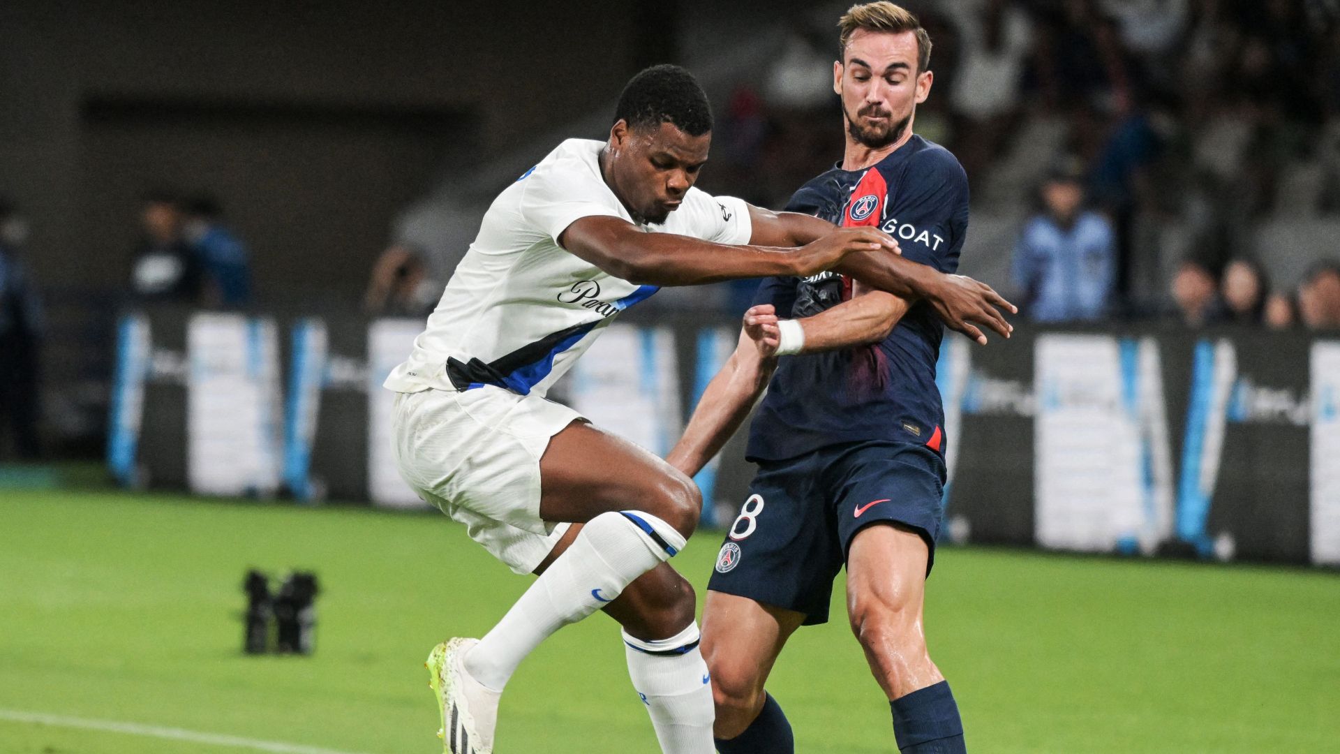 Denzel Dumfries Fabian Ruiz PSG Inter Friendly 01082023