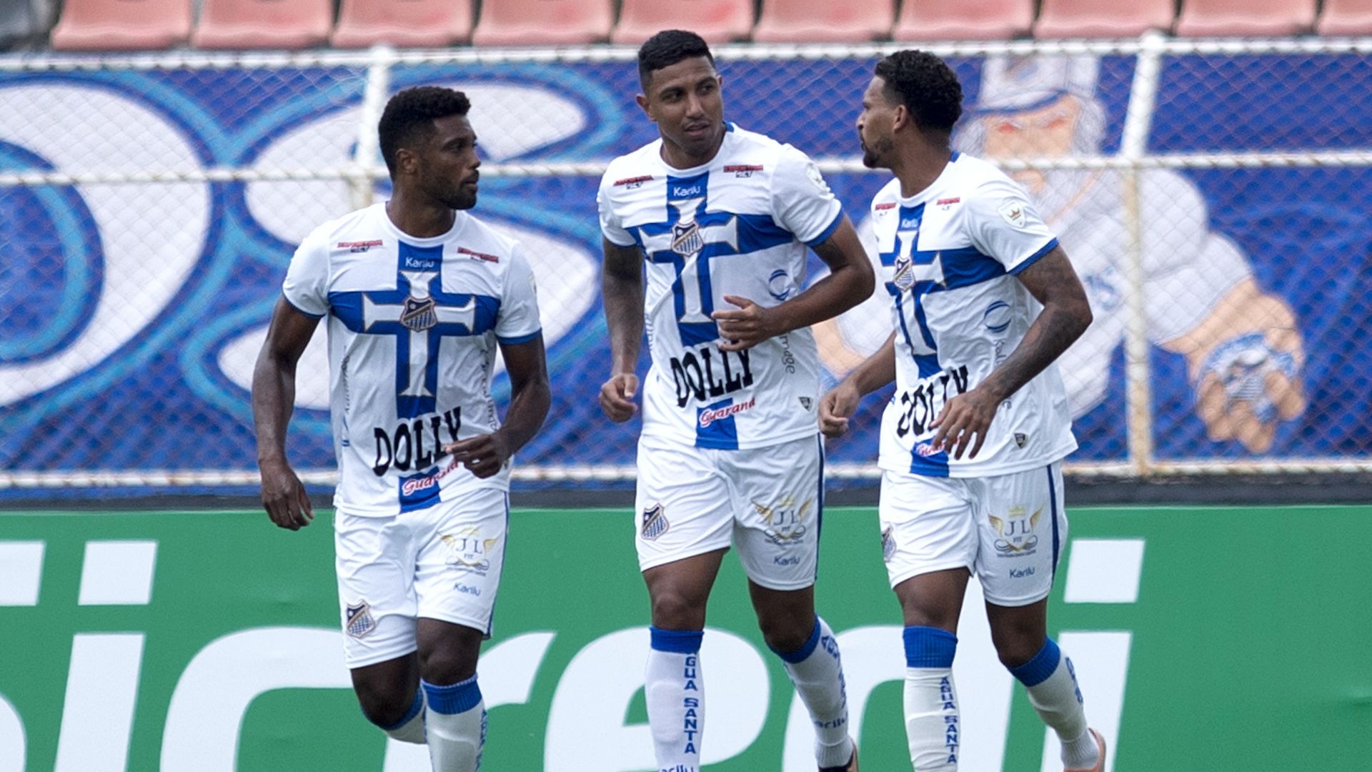 Jogadores do Água Santa no Paulistão 2023